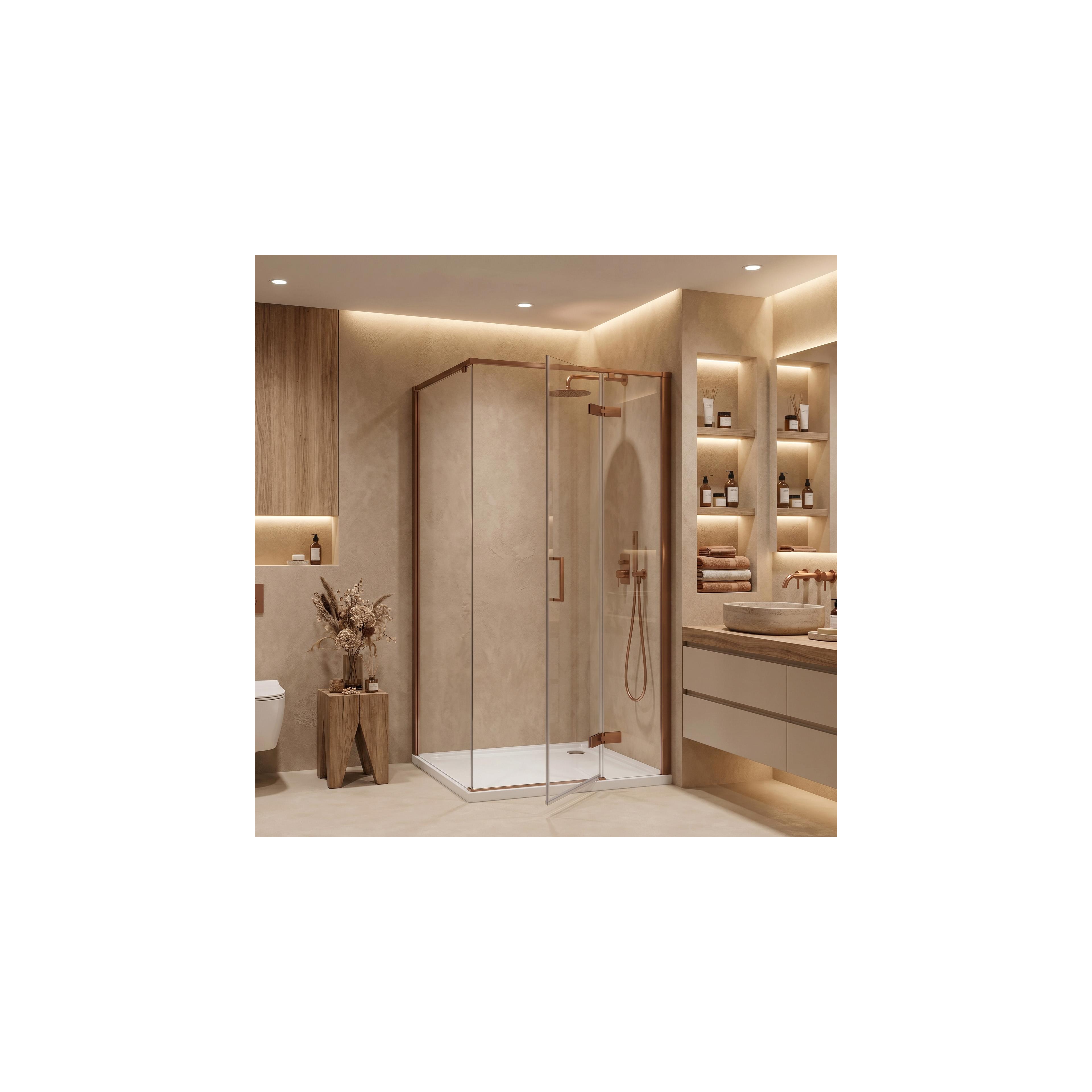 Duschkabine Rea Bruno 90x90 Brush Copper