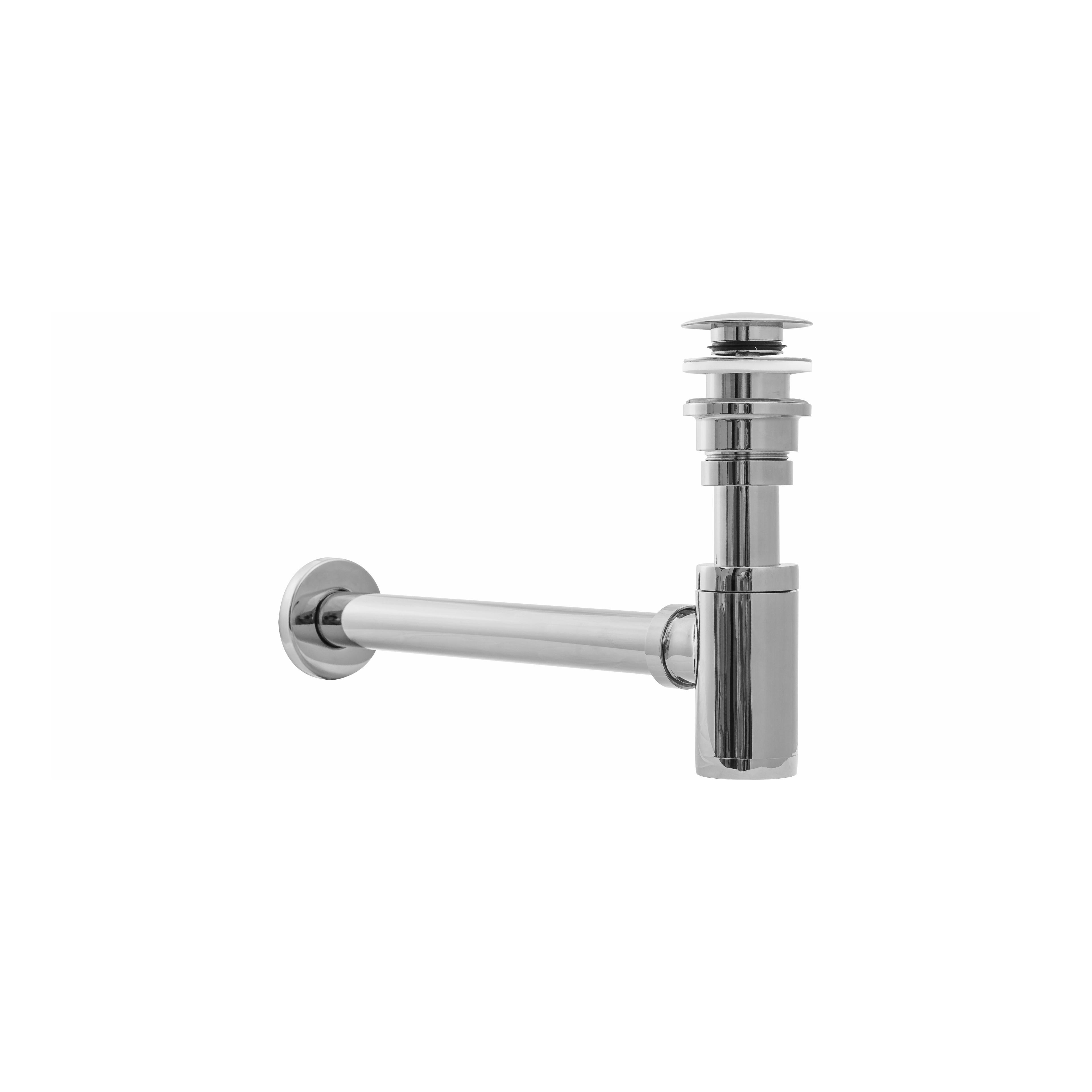 Siphon + Klik-Klak universell Chrom