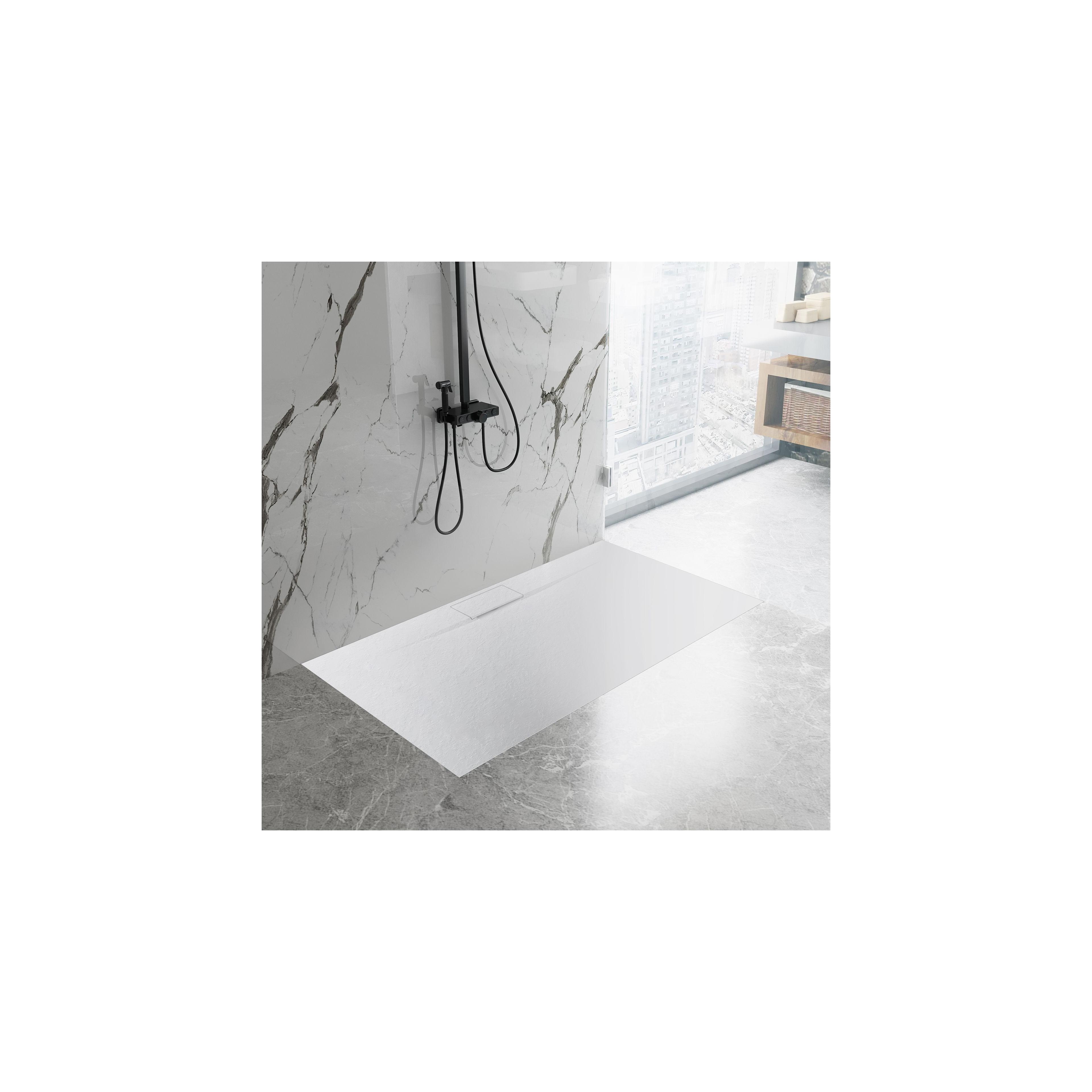 Dušas paliktnis Bazalt Long White 80x120