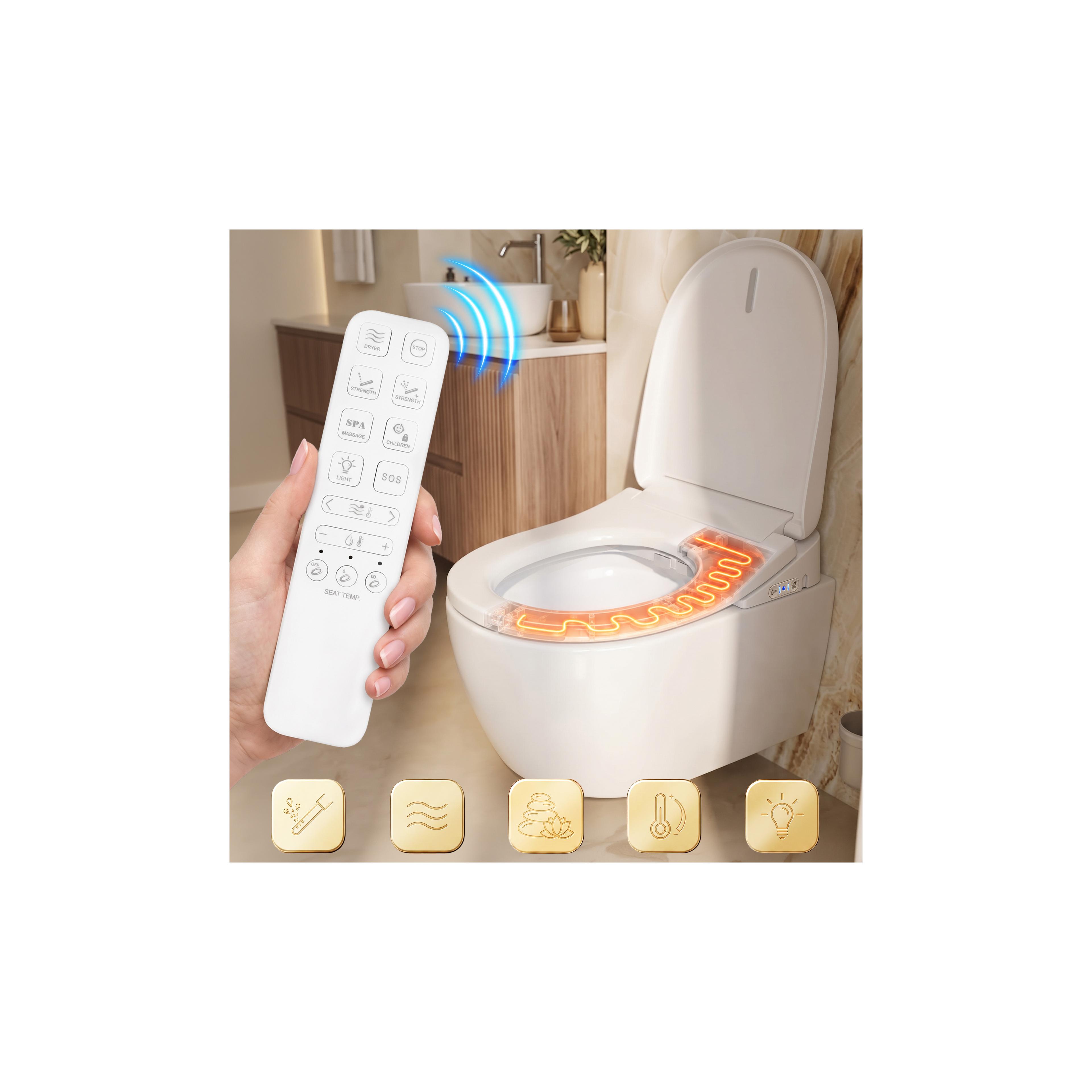 Wall-hung WC bowl REA Carlo Smart Comfort Tornado