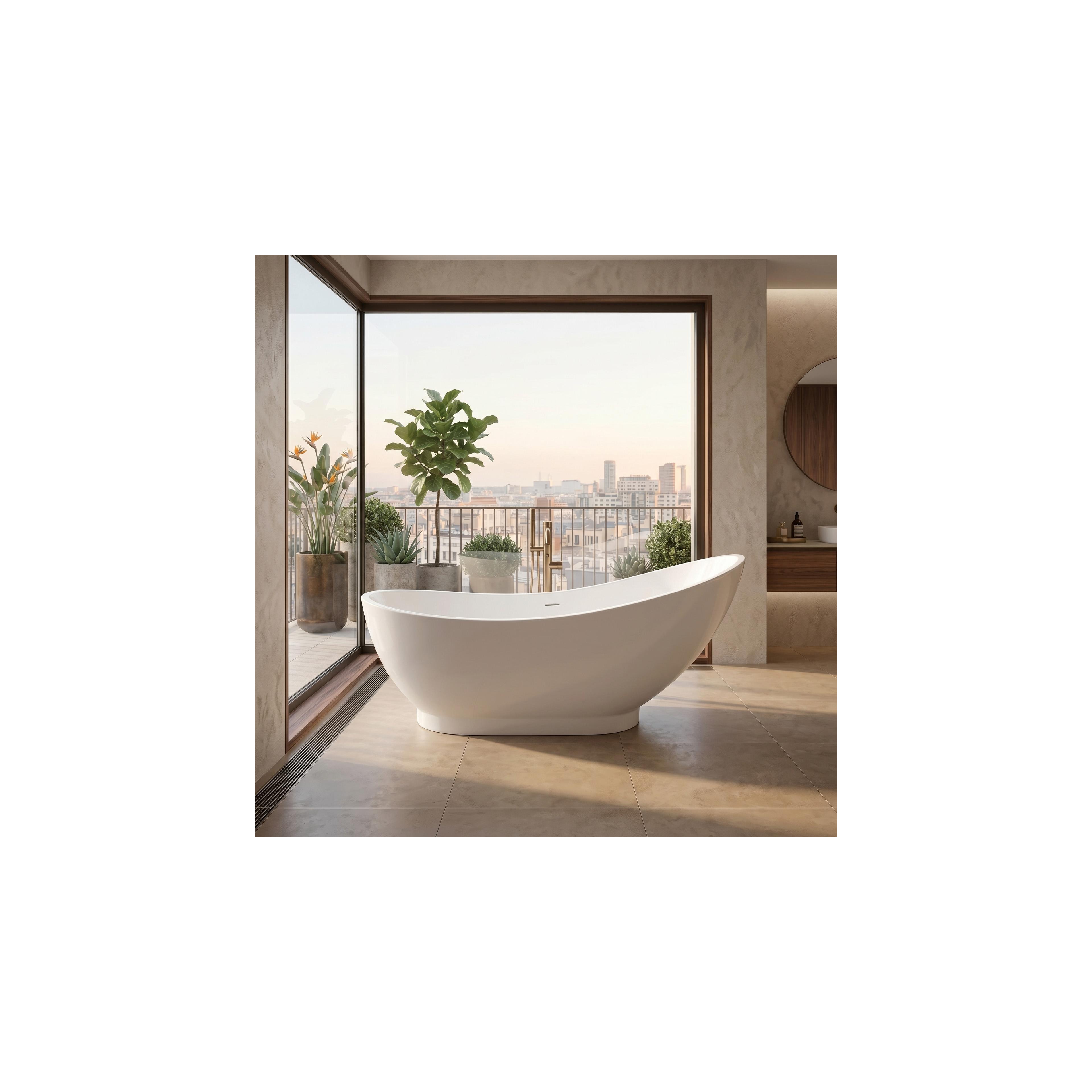 Freistehende Badewanne Rea Sorento 180