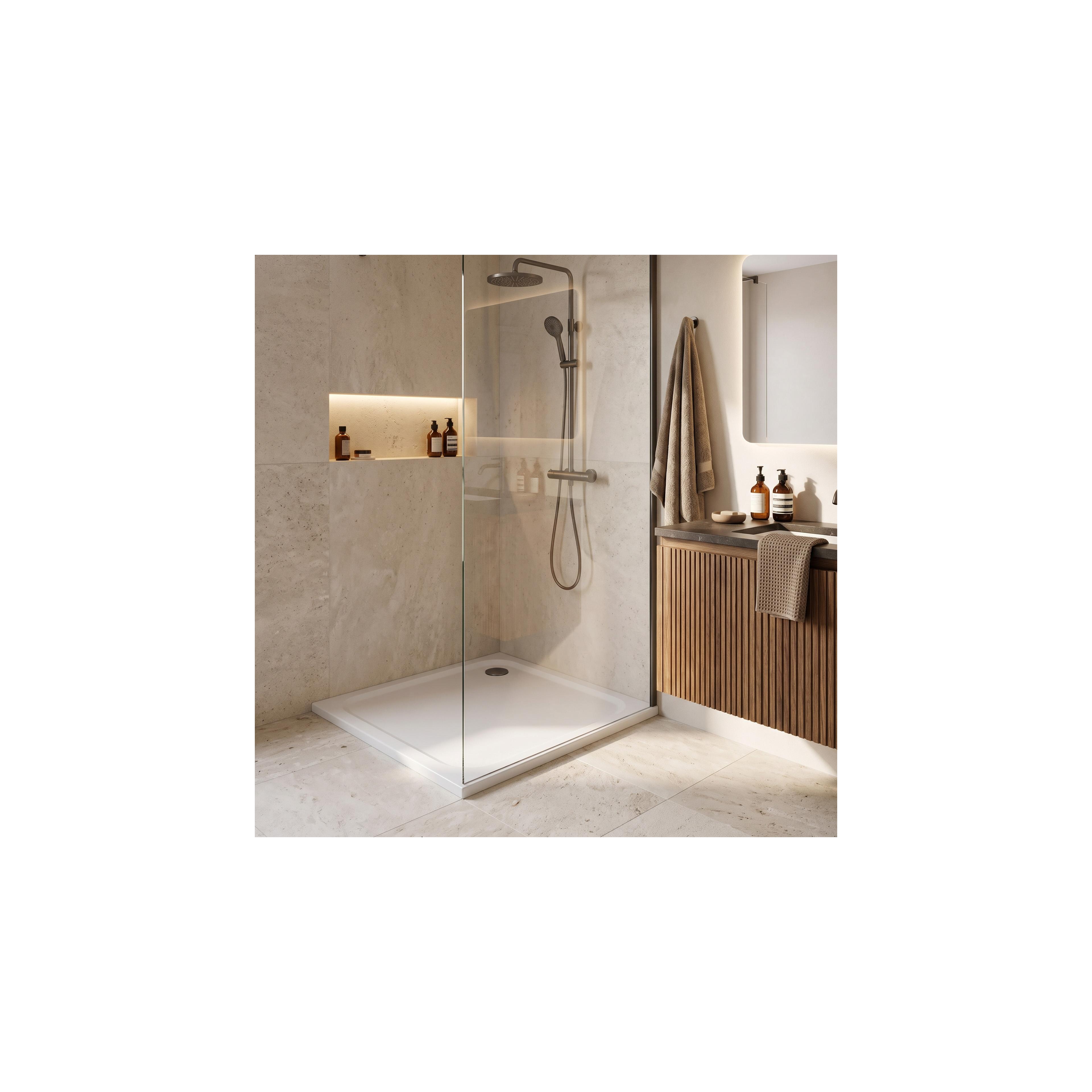 Base de duche acrílica Rea Belmond White 90x90 Titan