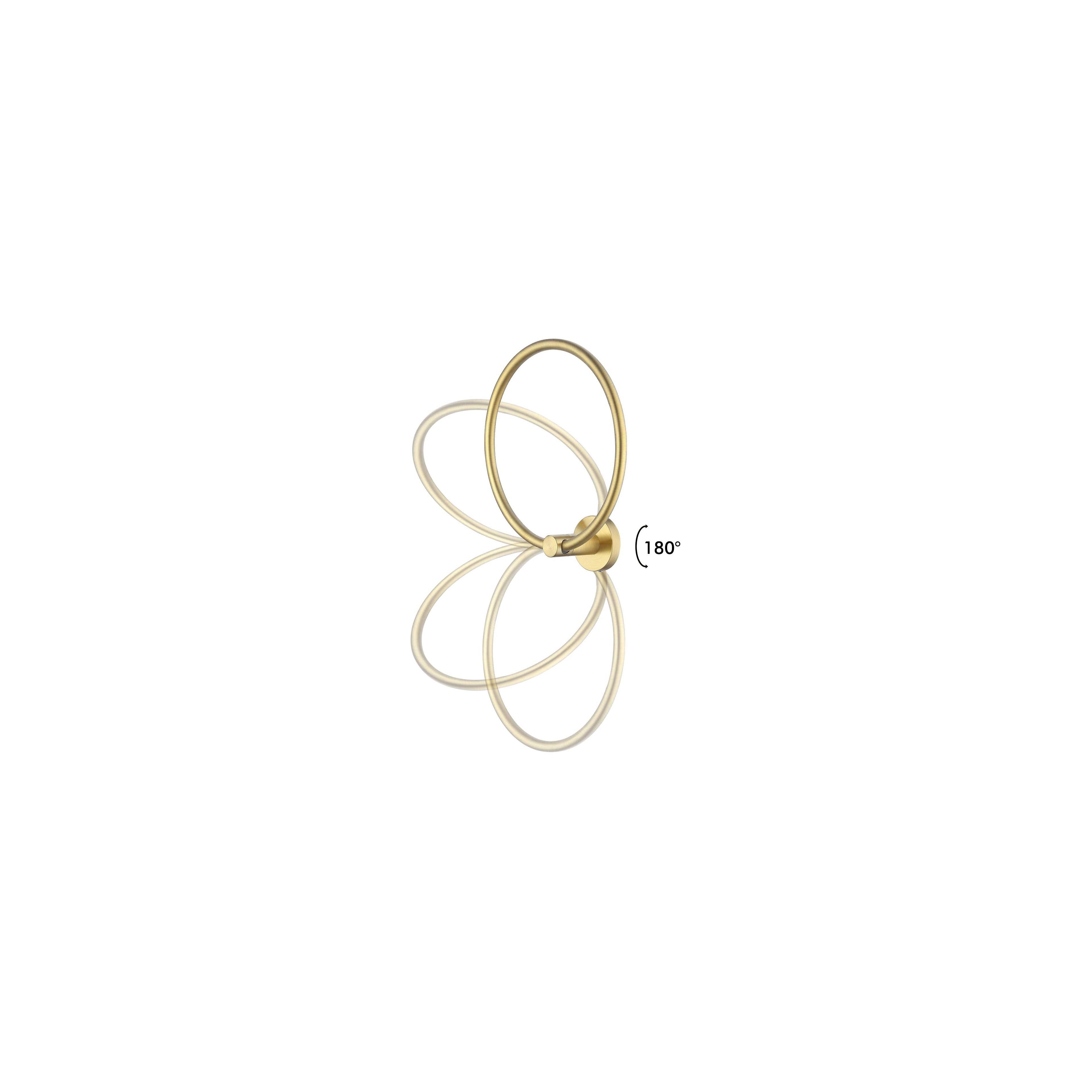 Kupaonska viješalica 332915B MIST 05 BRUSH GOLD