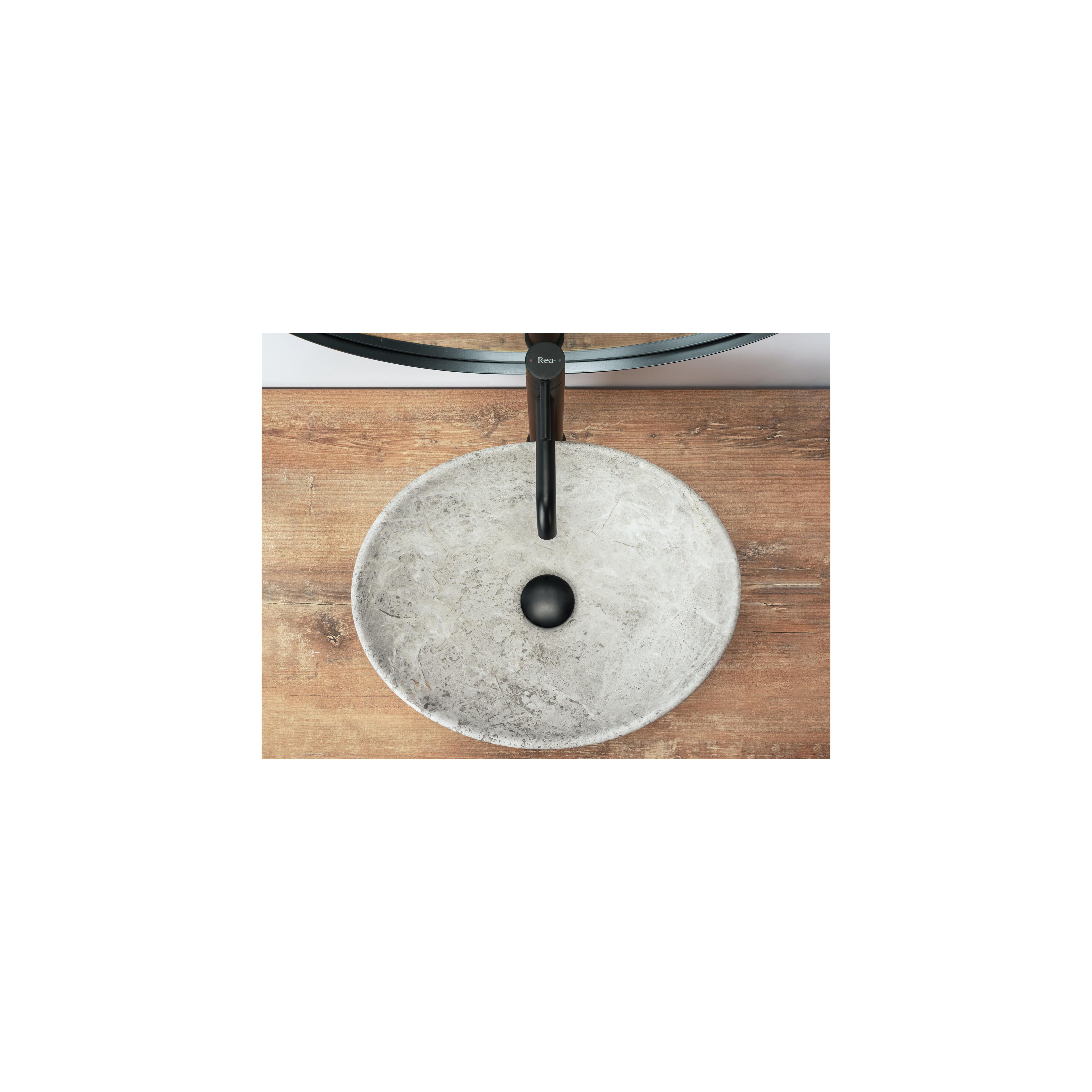 Countertop washbasin REA Sofia Light Stone