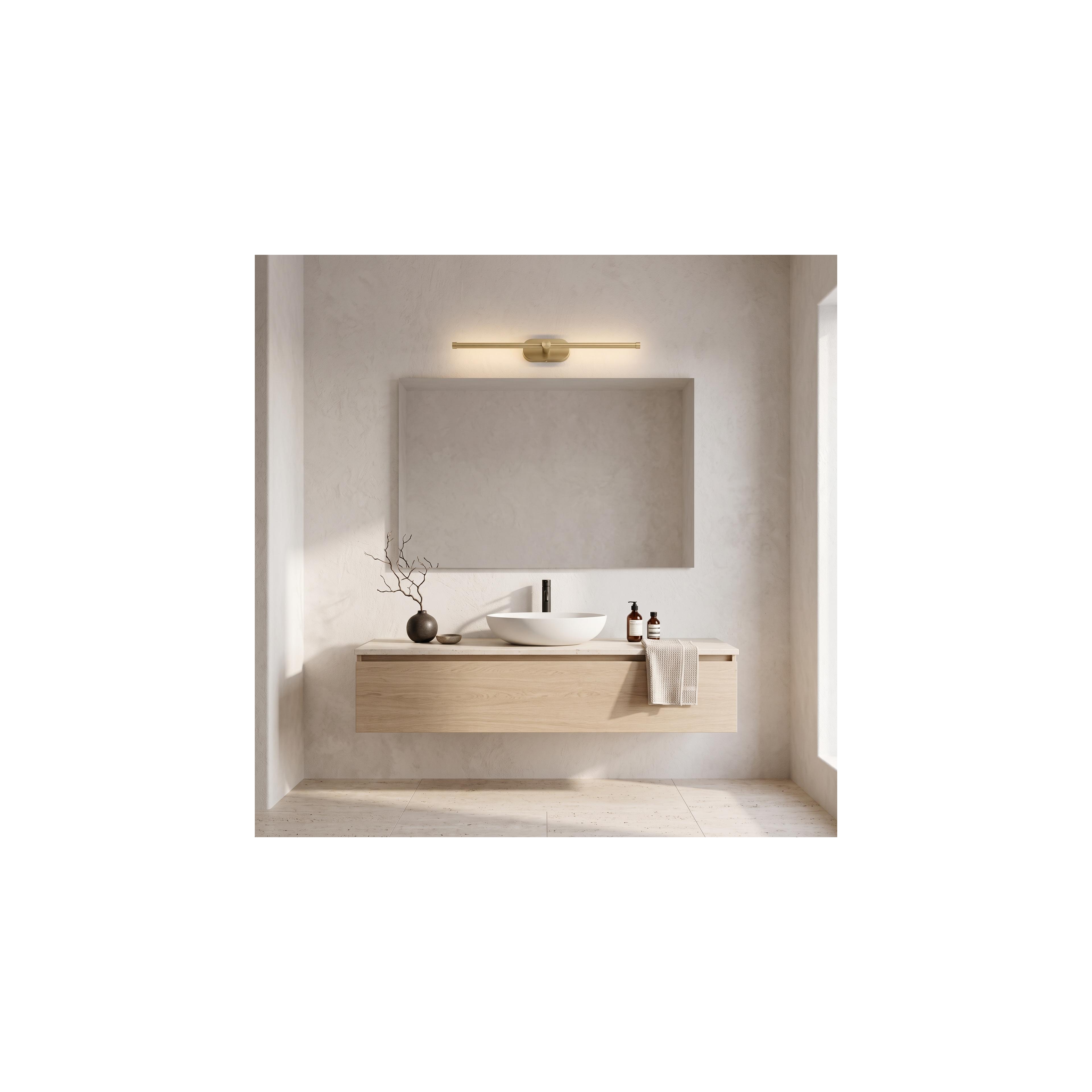 Настінний LED світильник для ванної APP1893-1W 60 cm BRUSH GOLD