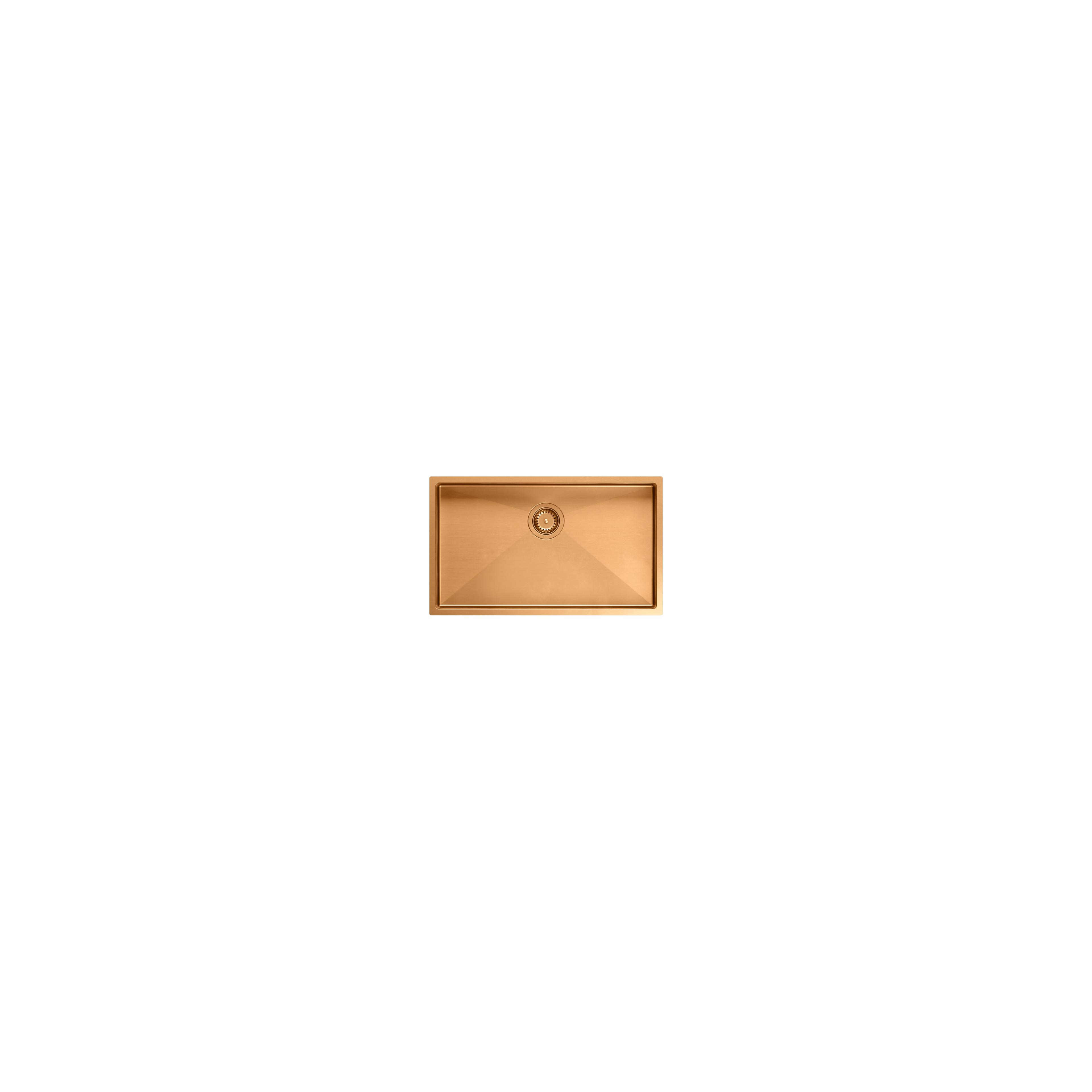 Plieninė kriauklė ANTHONY 80 COPPER