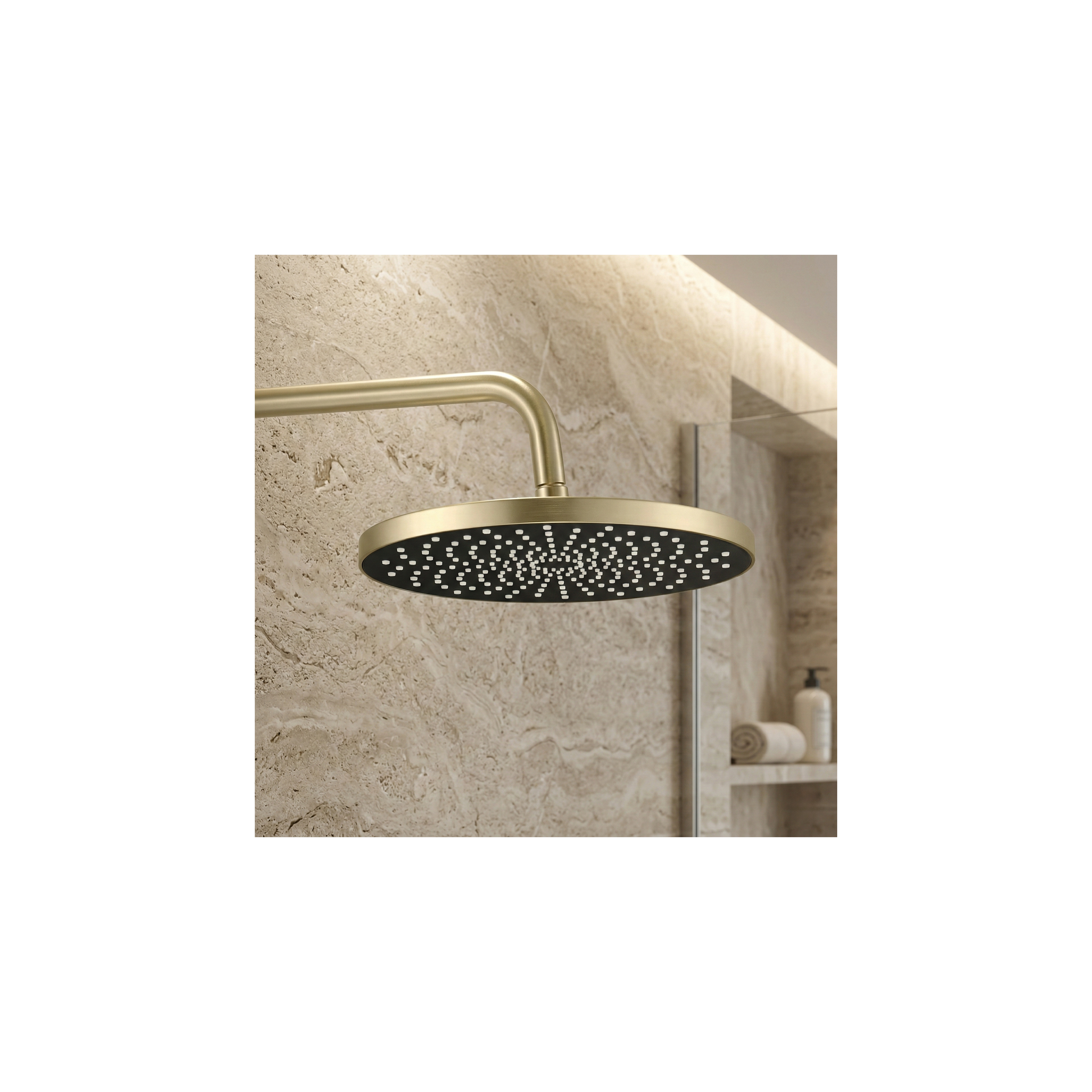 Rea Lungo Stripe Brush Gold kultainen suihkusetti