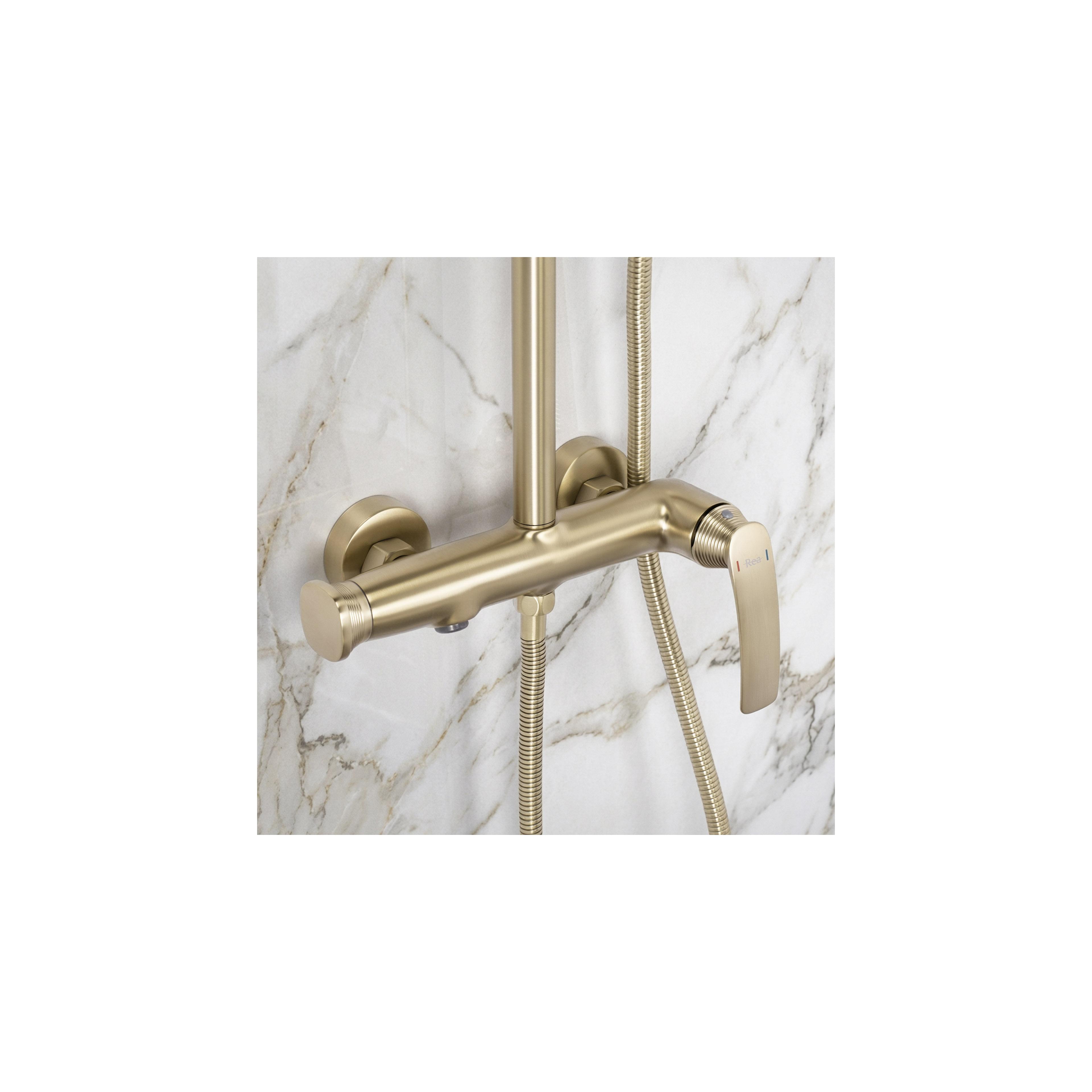 Komplet za prhanje PREMIUM Rea Como M2 Brush Gold