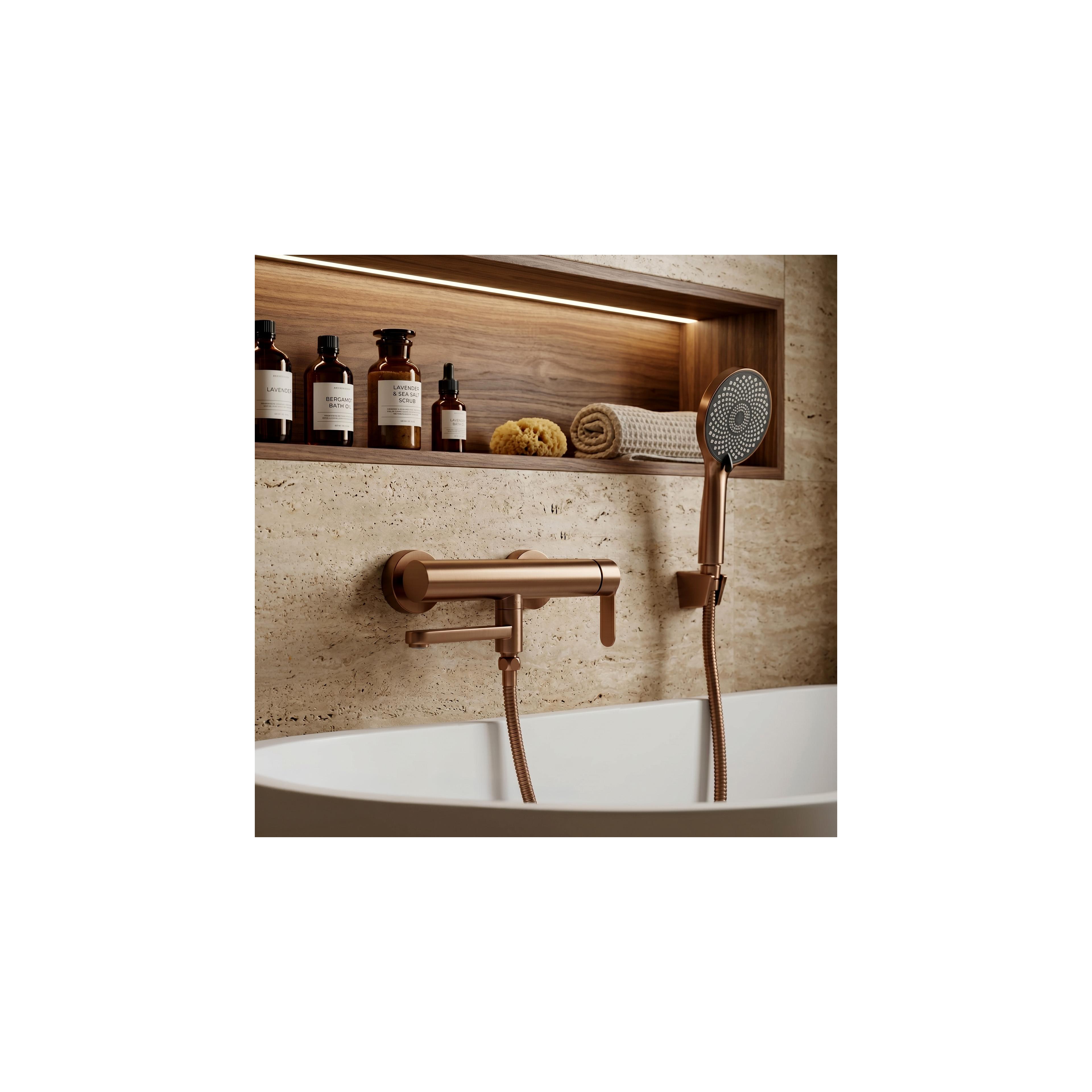 Wannenarmatur Rea Arcos Brushed Copper