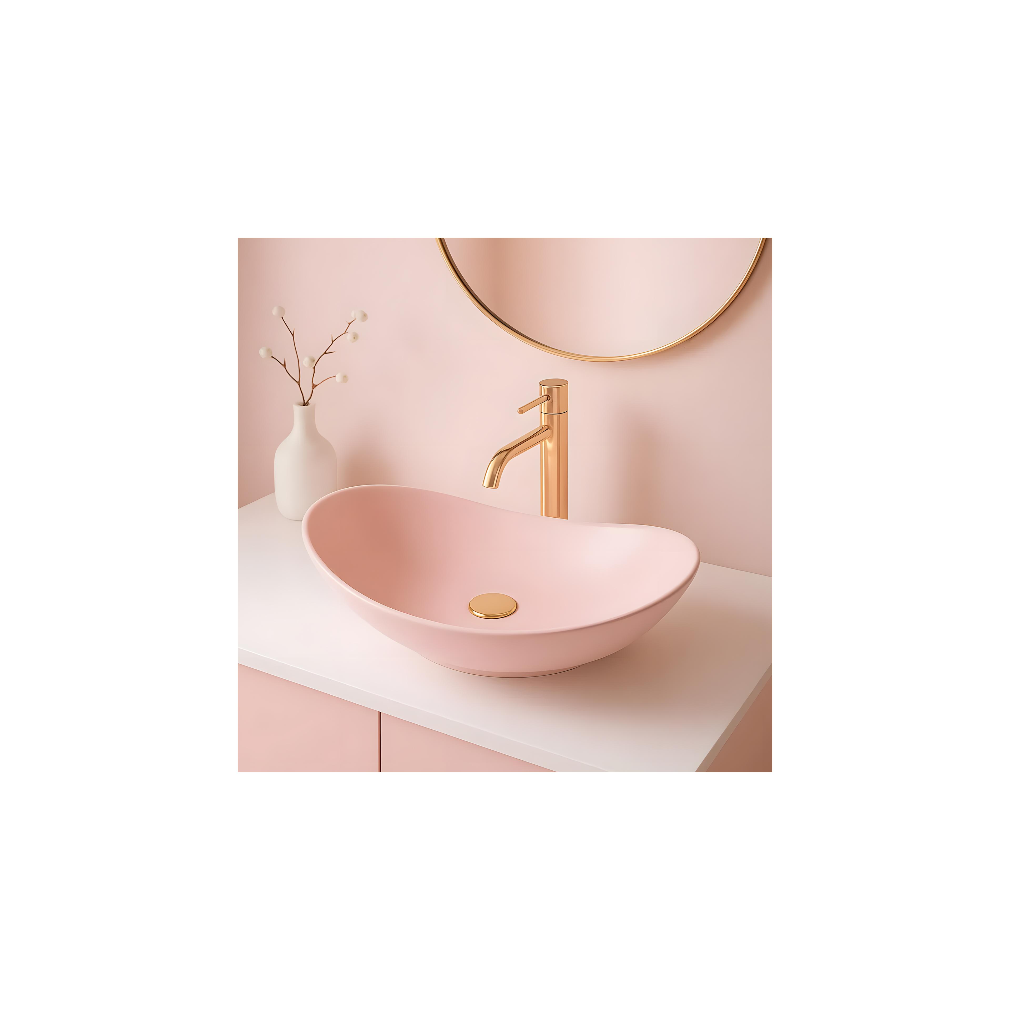 Aufsatzwaschbecken Rea Royal Powder Pink Matt