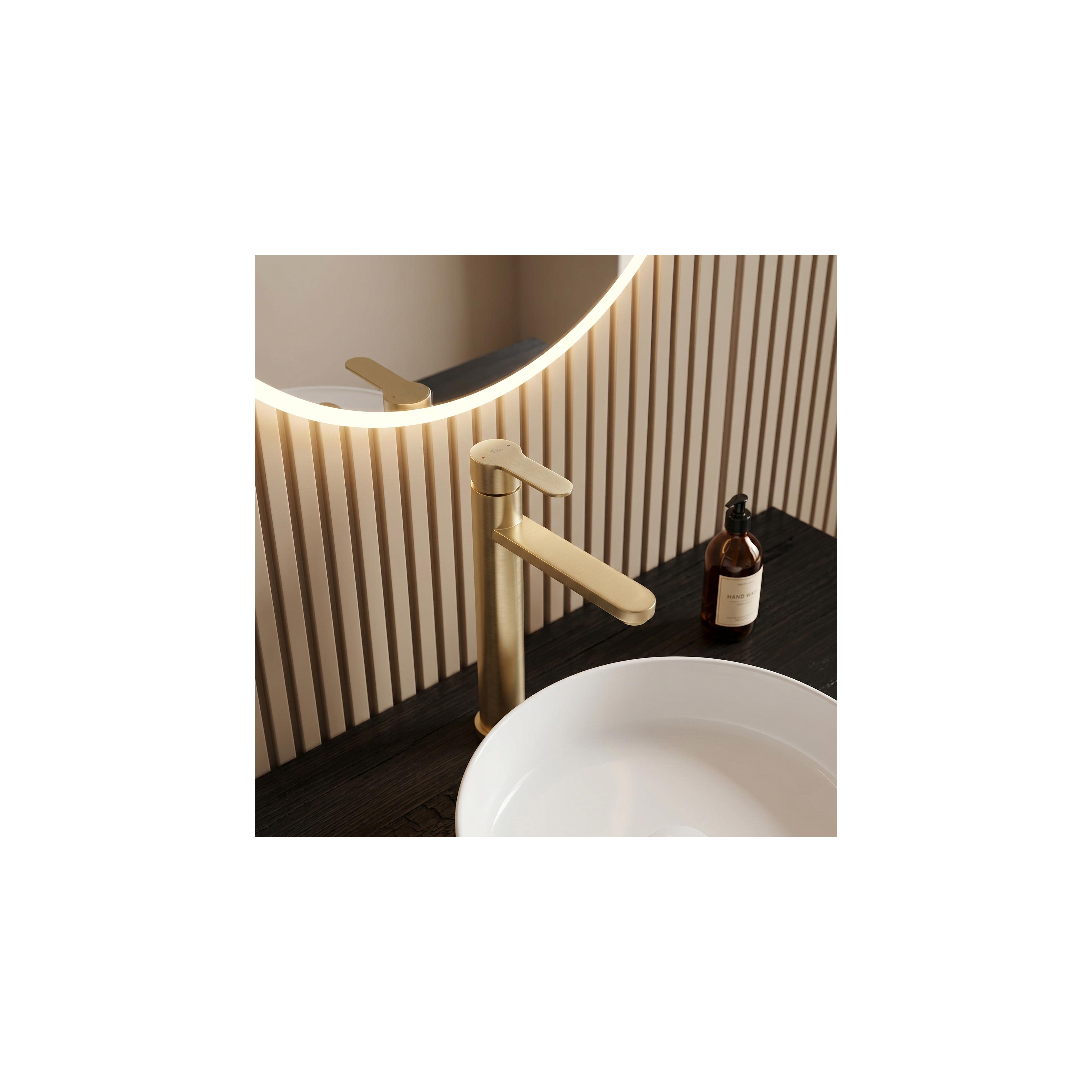 Waschbeckenarmatur Rea Arcos Brush Gold