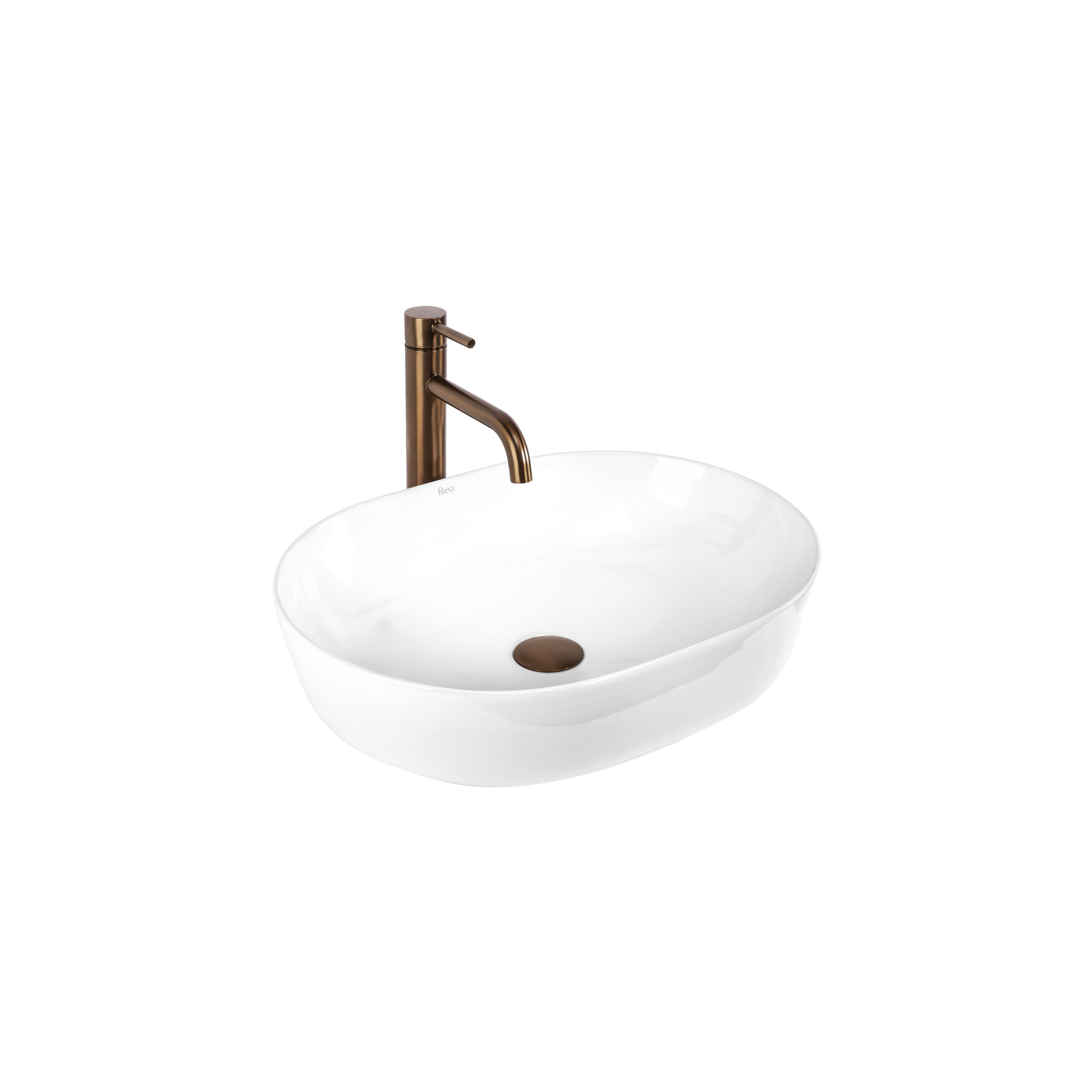 Aufsatzwaschbecken CLEO 50 white – REA