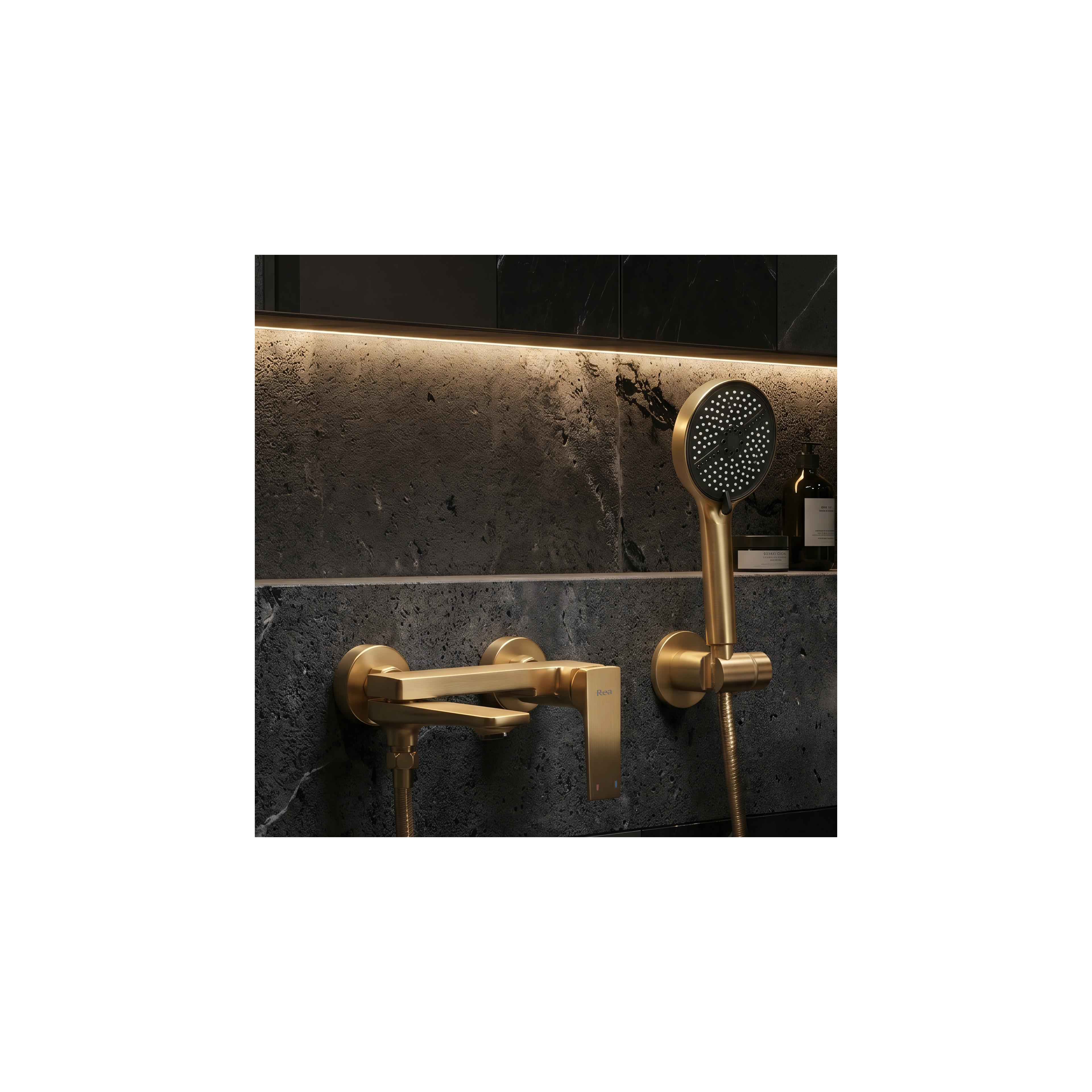 PREMIUM Rea Prime Gold Brush slavina za kadu