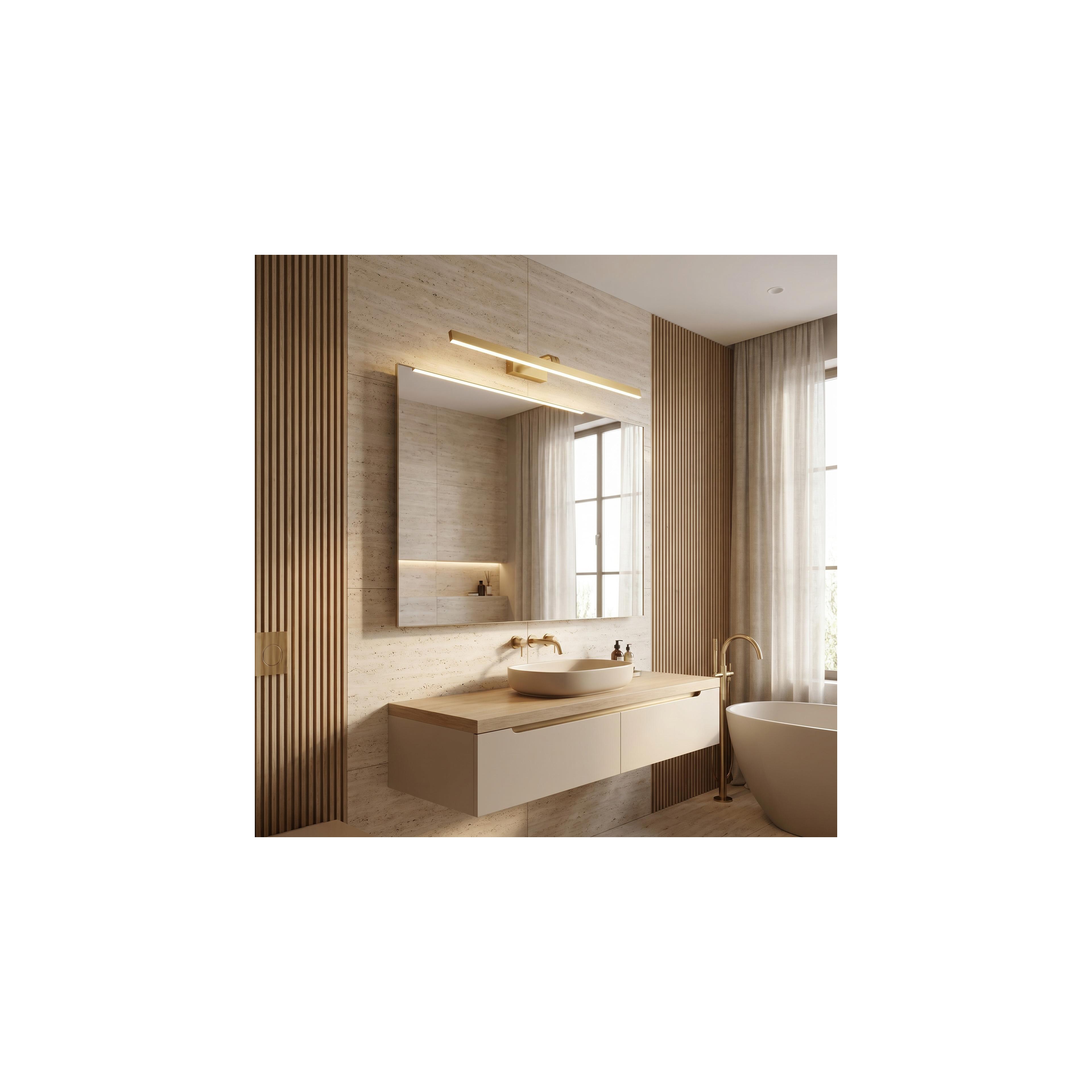 Bad LED-Wandleuchte SWE009-1W 73cm BRUSH GOLD