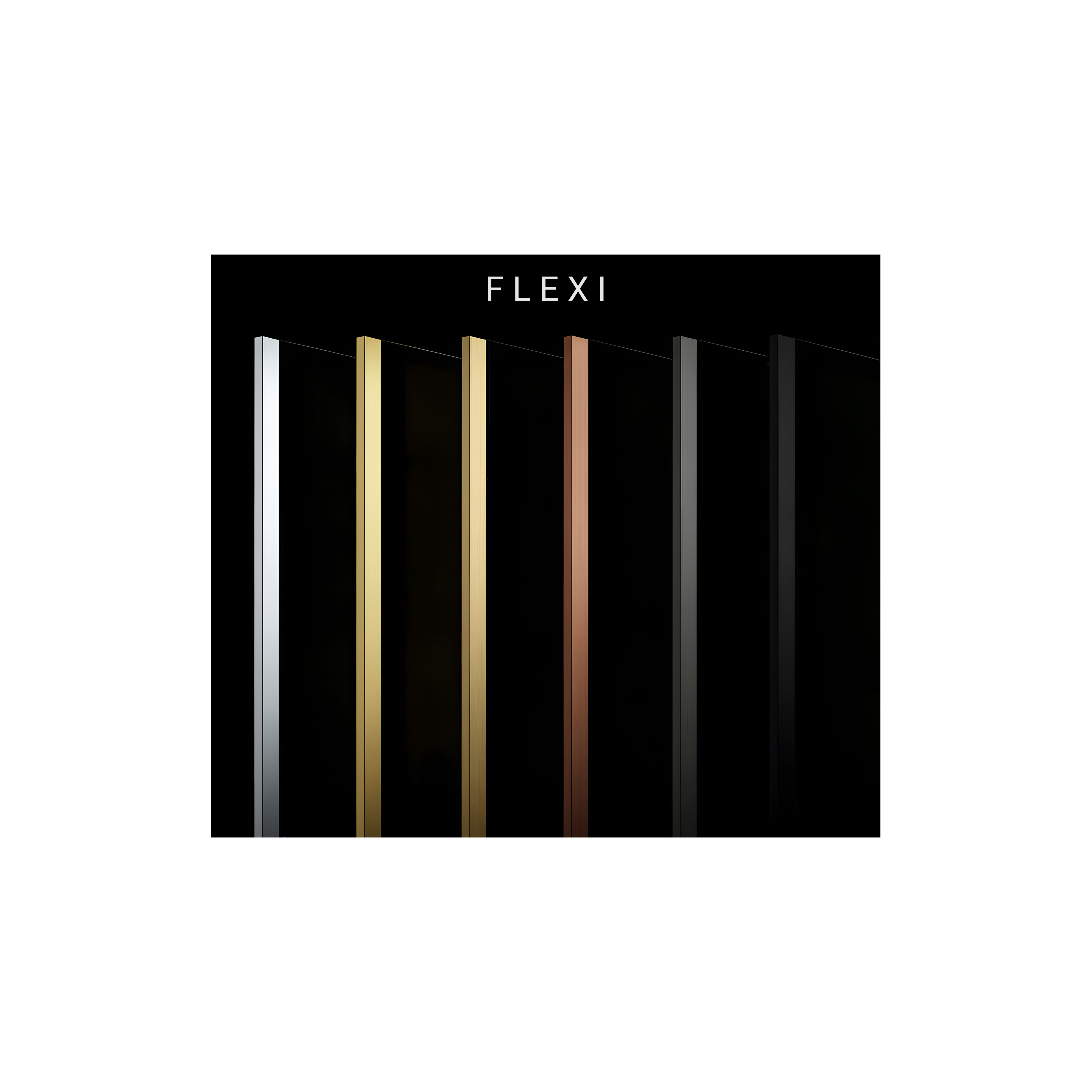 Paroi de douche Rea Flexi Transparent / Chrome 140