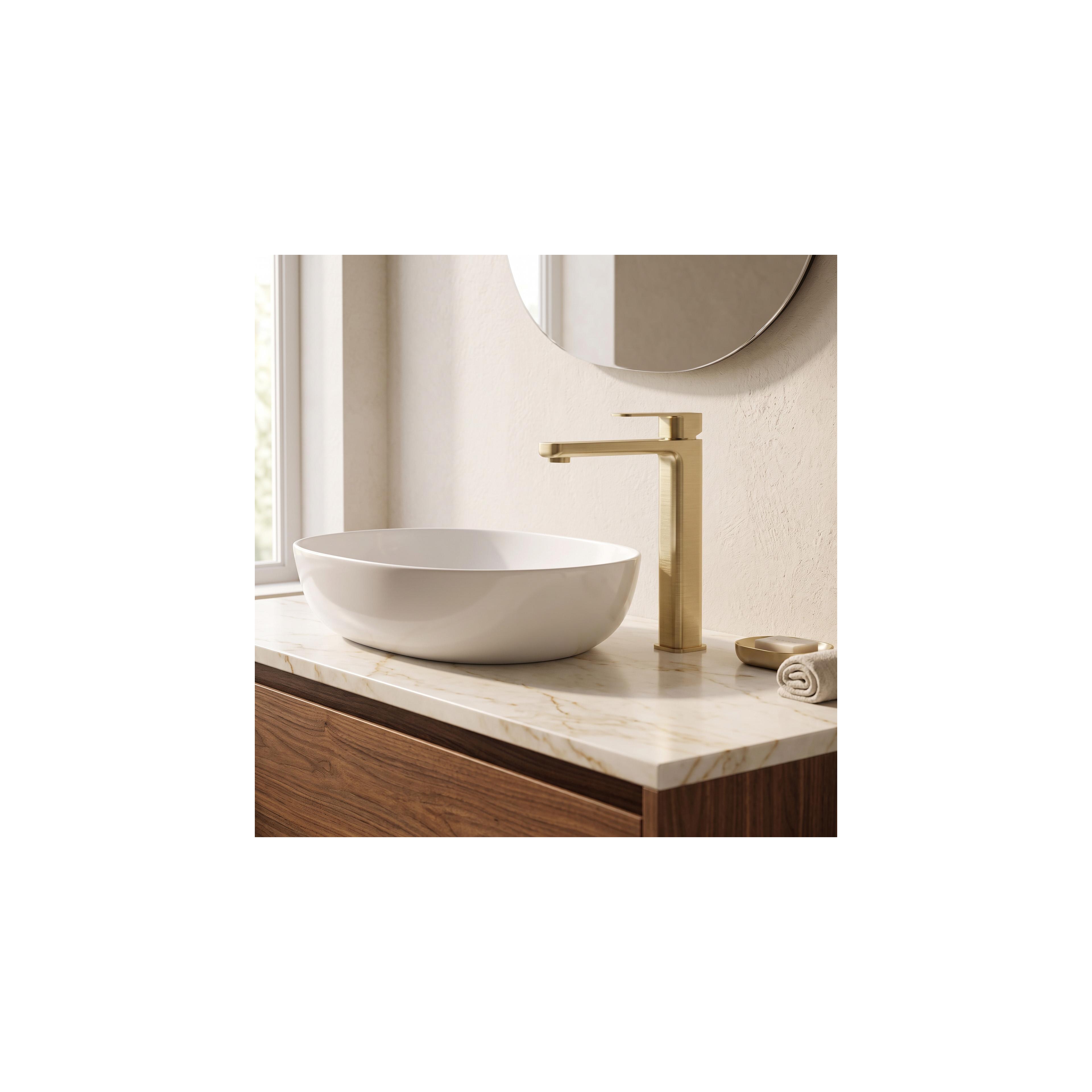 Waschbeckenarmatur Rea Arlo Brush Gold