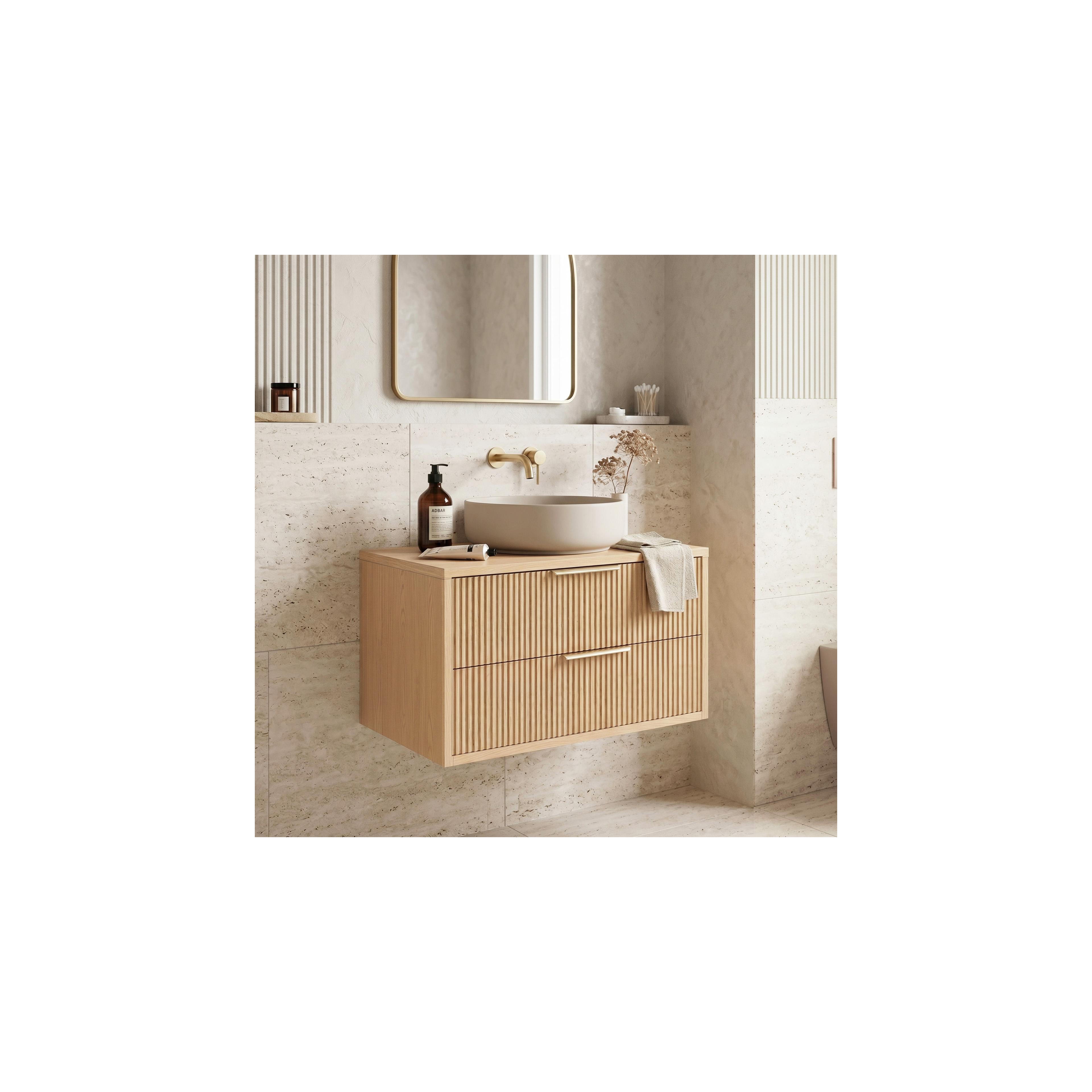 Waschtischunterschrank Rea Mono 80cm Beige