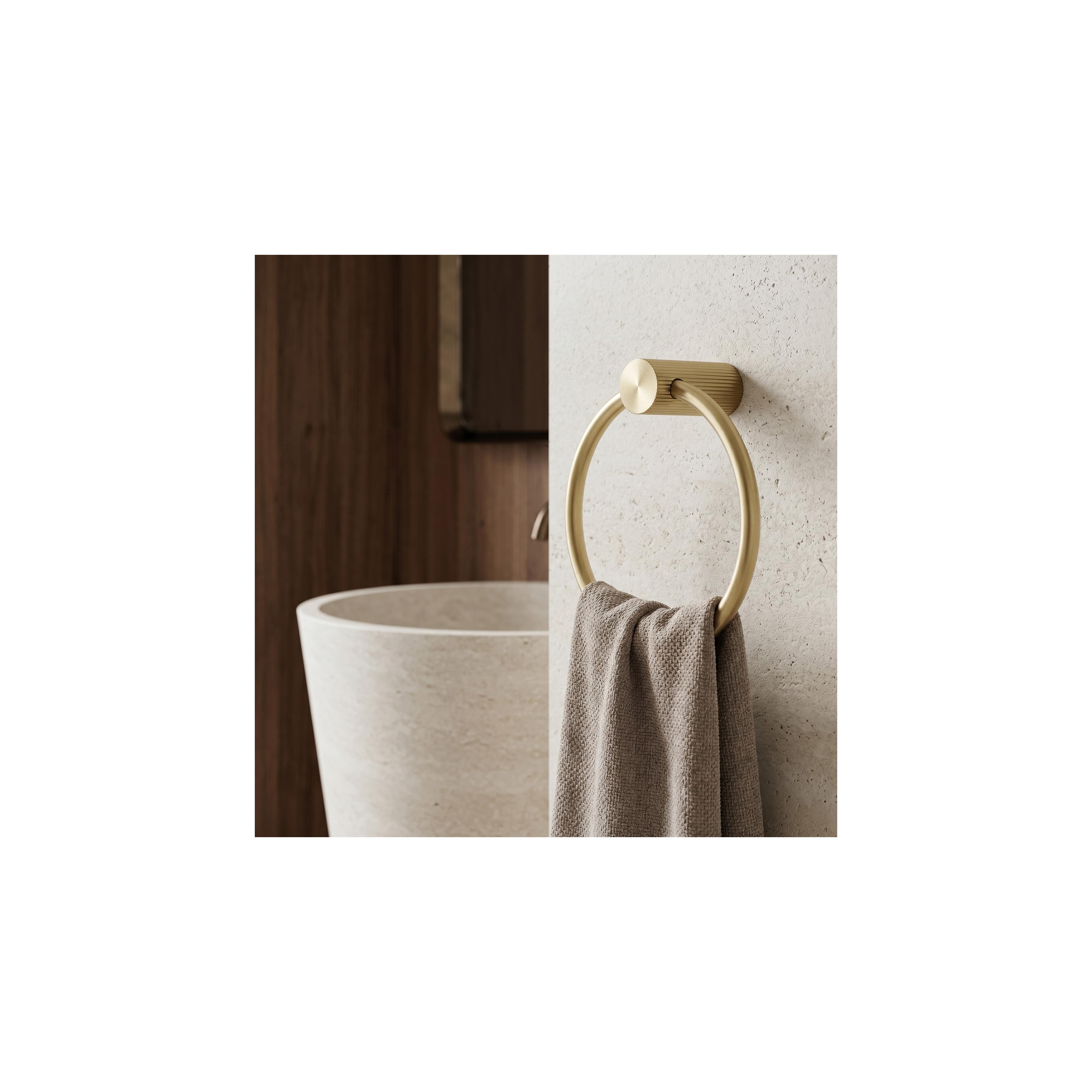 Badezimmerhaken Ring 64106 SOLO Brush Gold