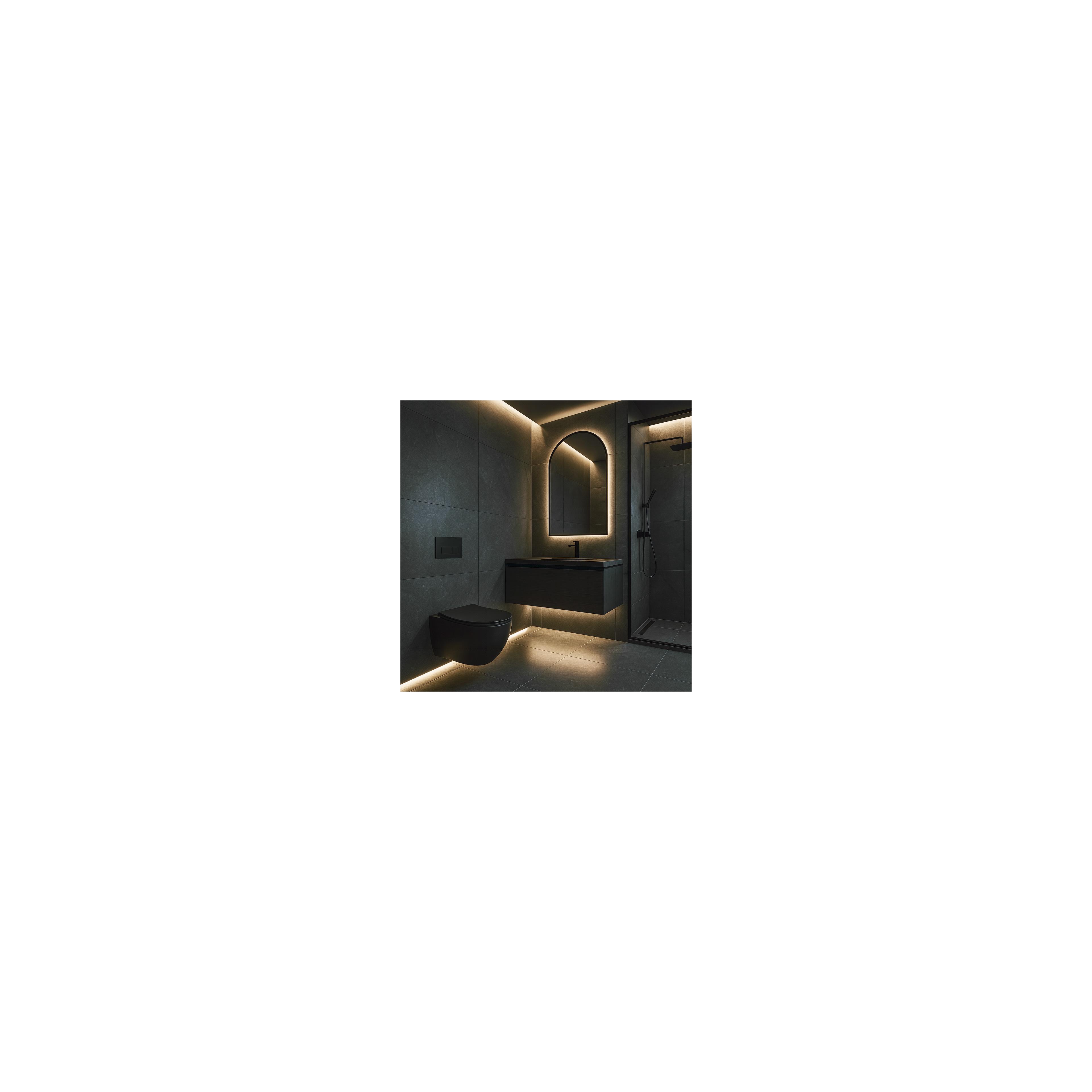 Toilet bowl Rea Carlo Mini Tornado NF BLACK MATT