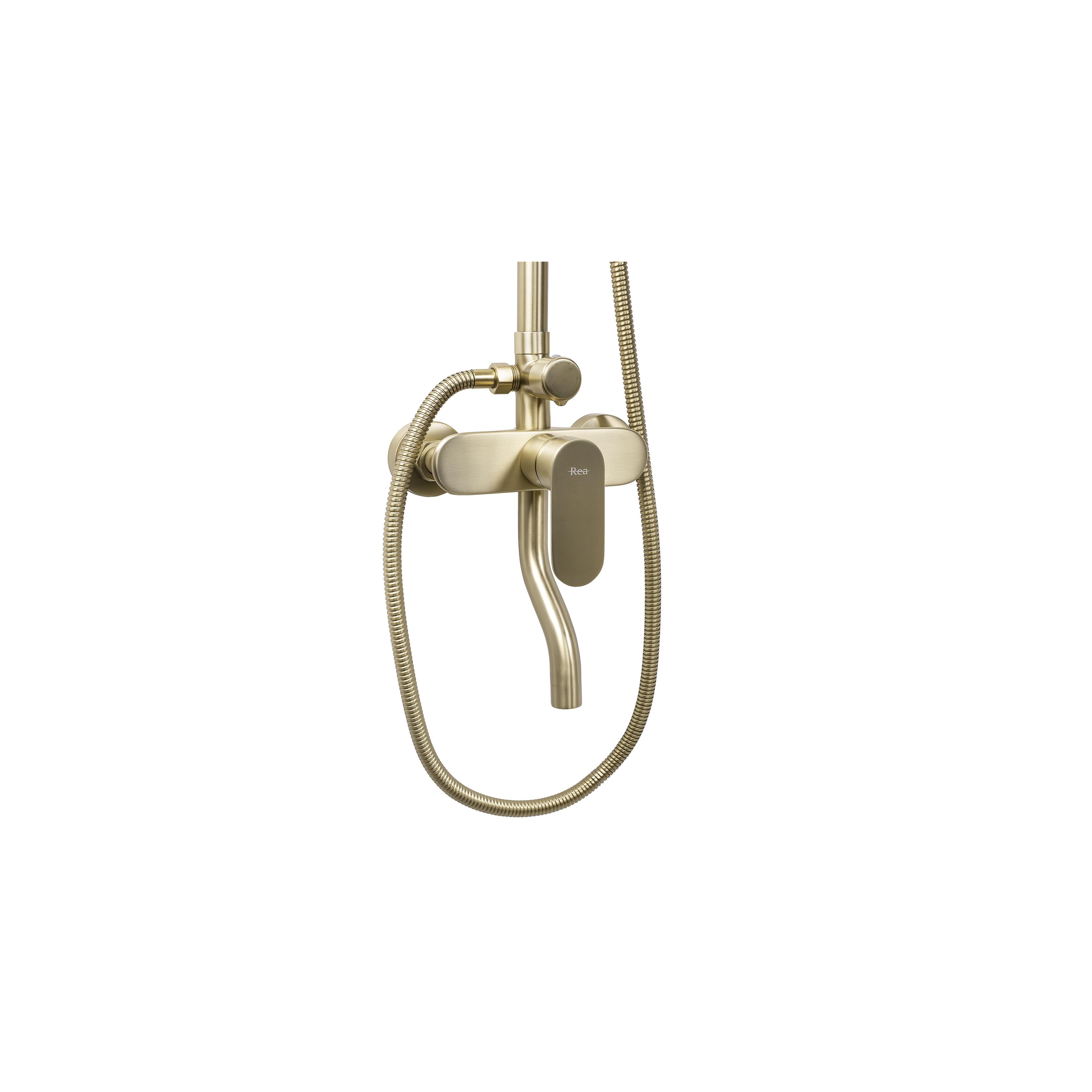 Duschgarnitur REA DROP Brush Gold