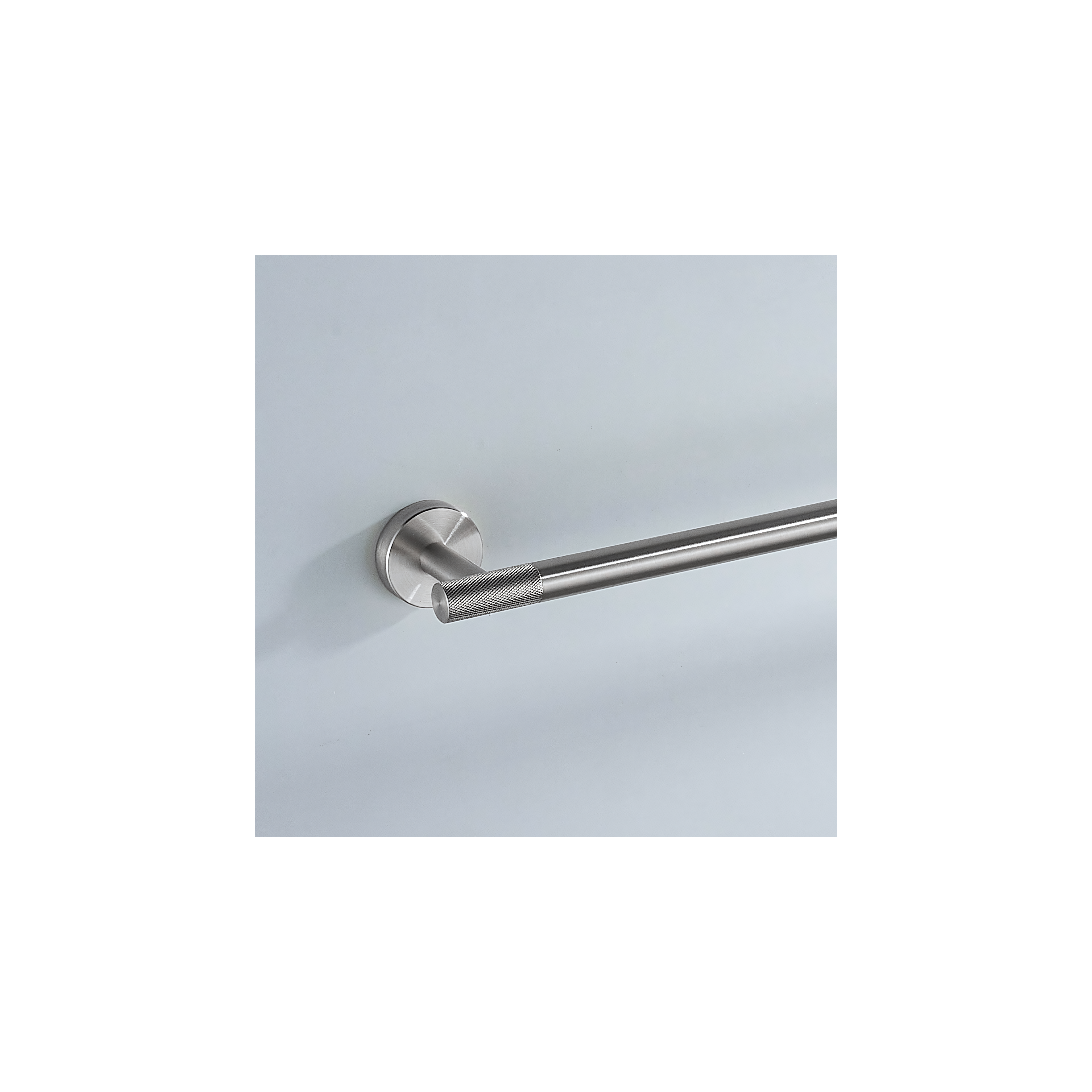 Enkel badrumshängare 6603 Modern Borstad Nickel