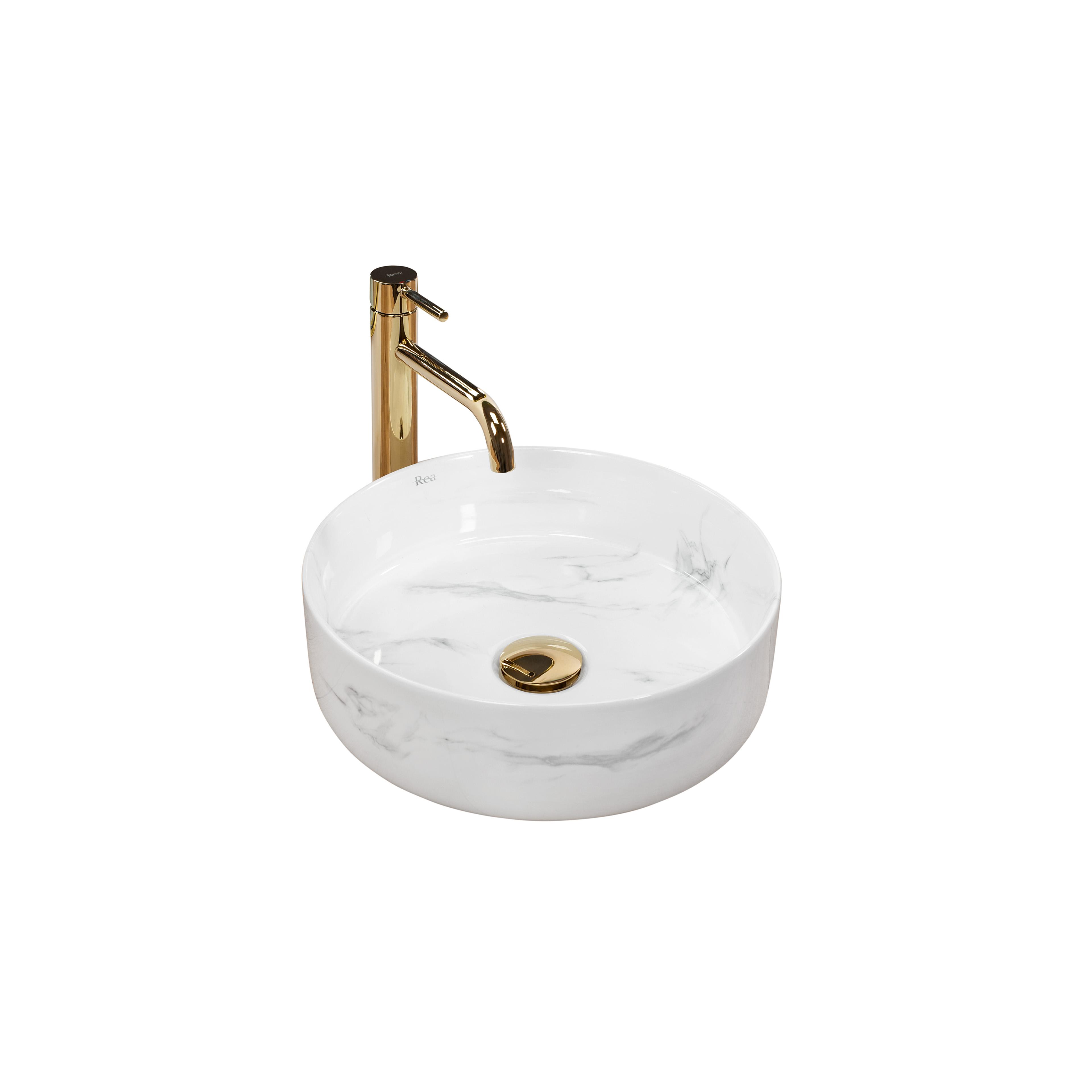 Aufsatzwaschbecken Rea Sami Nature Marble