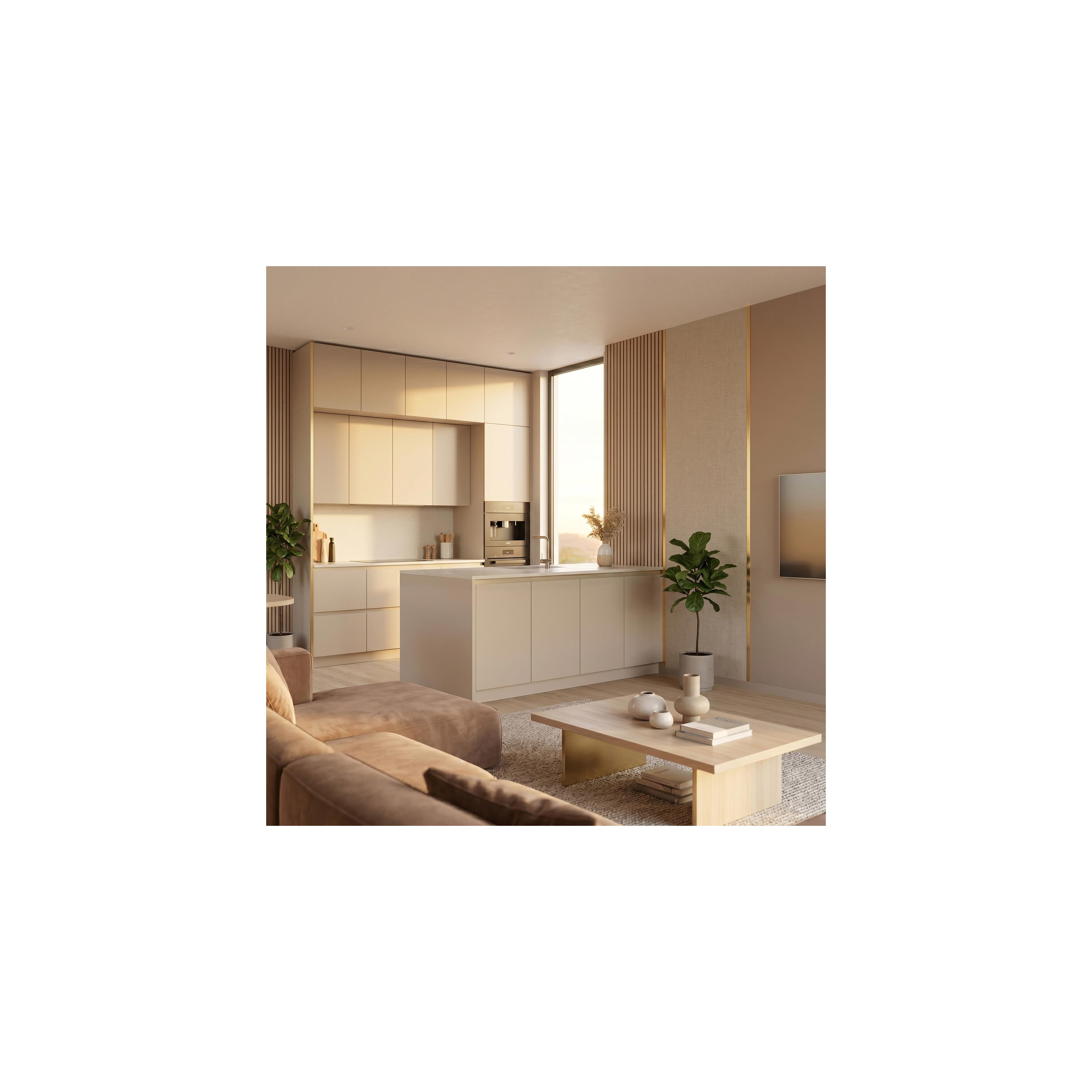 Selbstklebende Zierleiste Rea P14454CA 3,8cm Brush Gold