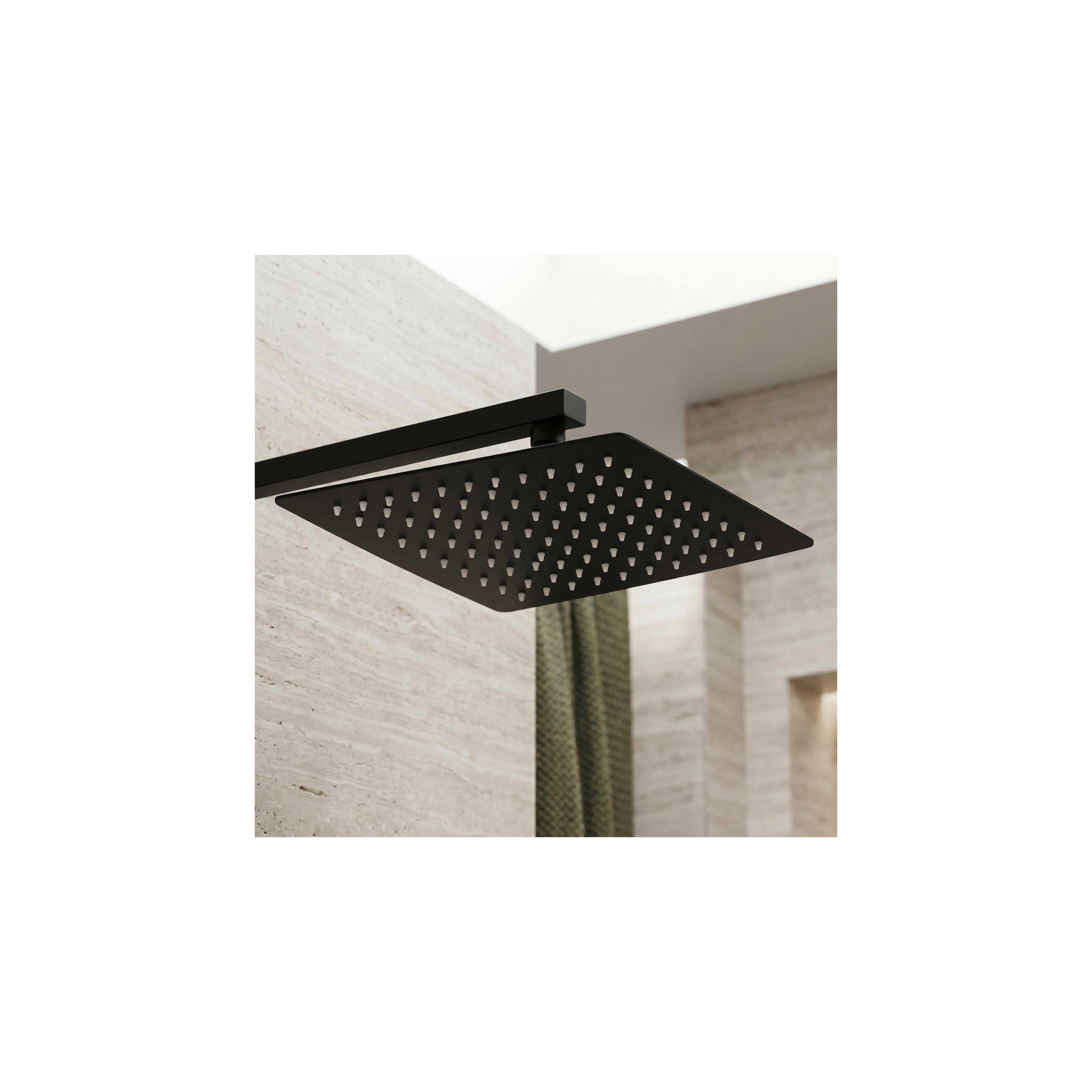 Kvadratna tuš ruža REA JS-P015B 25cm Black