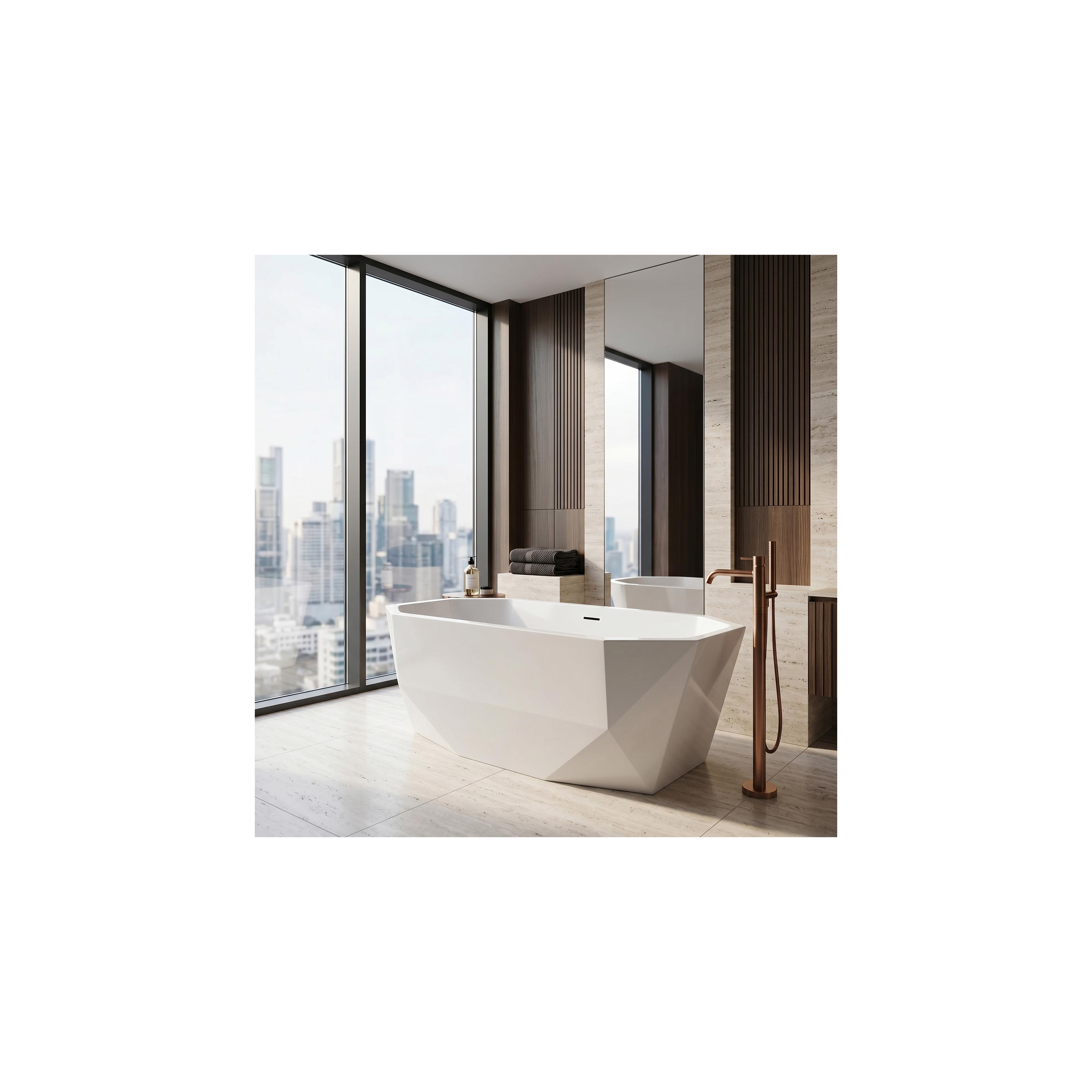 Freistehende Badewanne Rea Diamanti 170