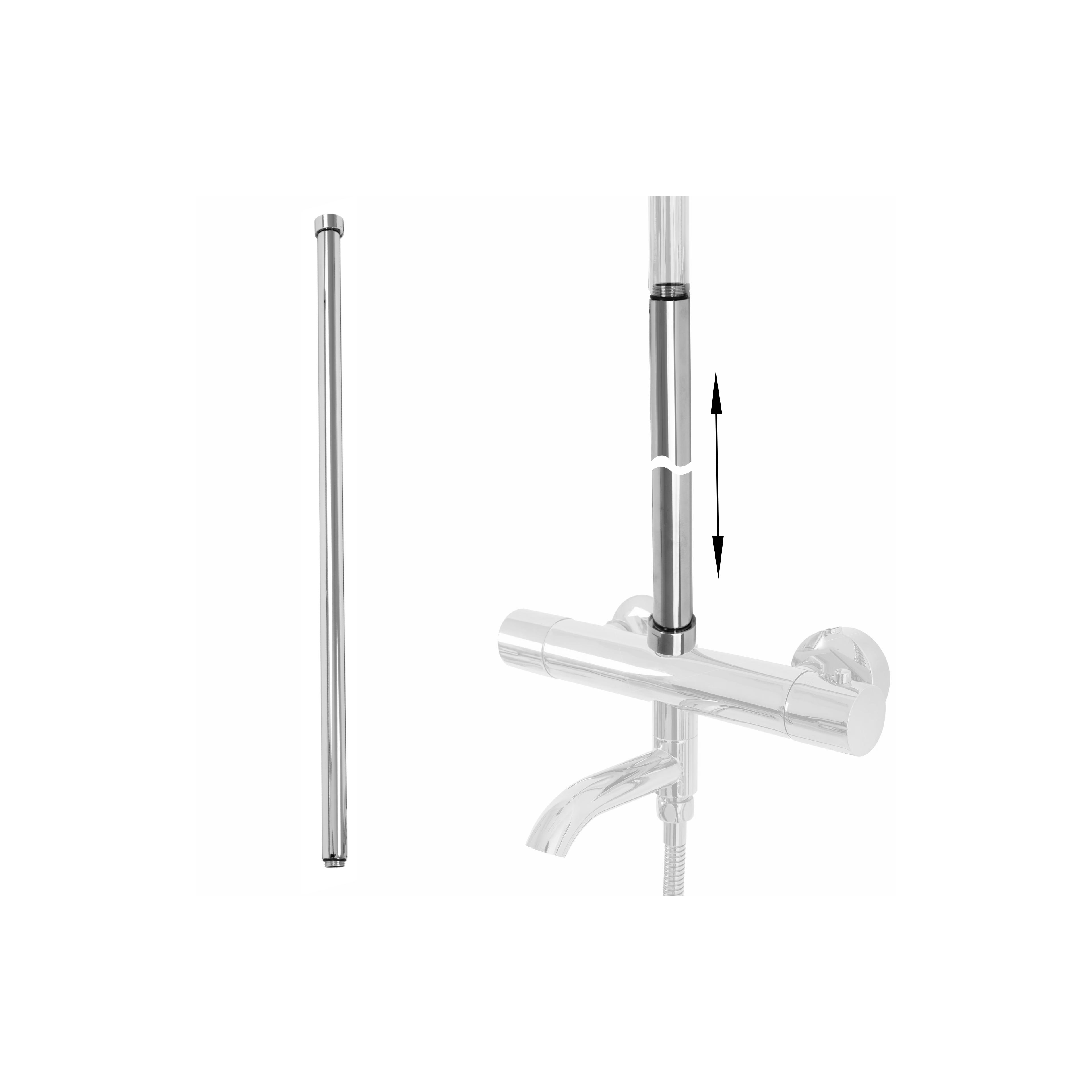 Verlängerung für Bade-Duschgarnitur CHROM 60cm