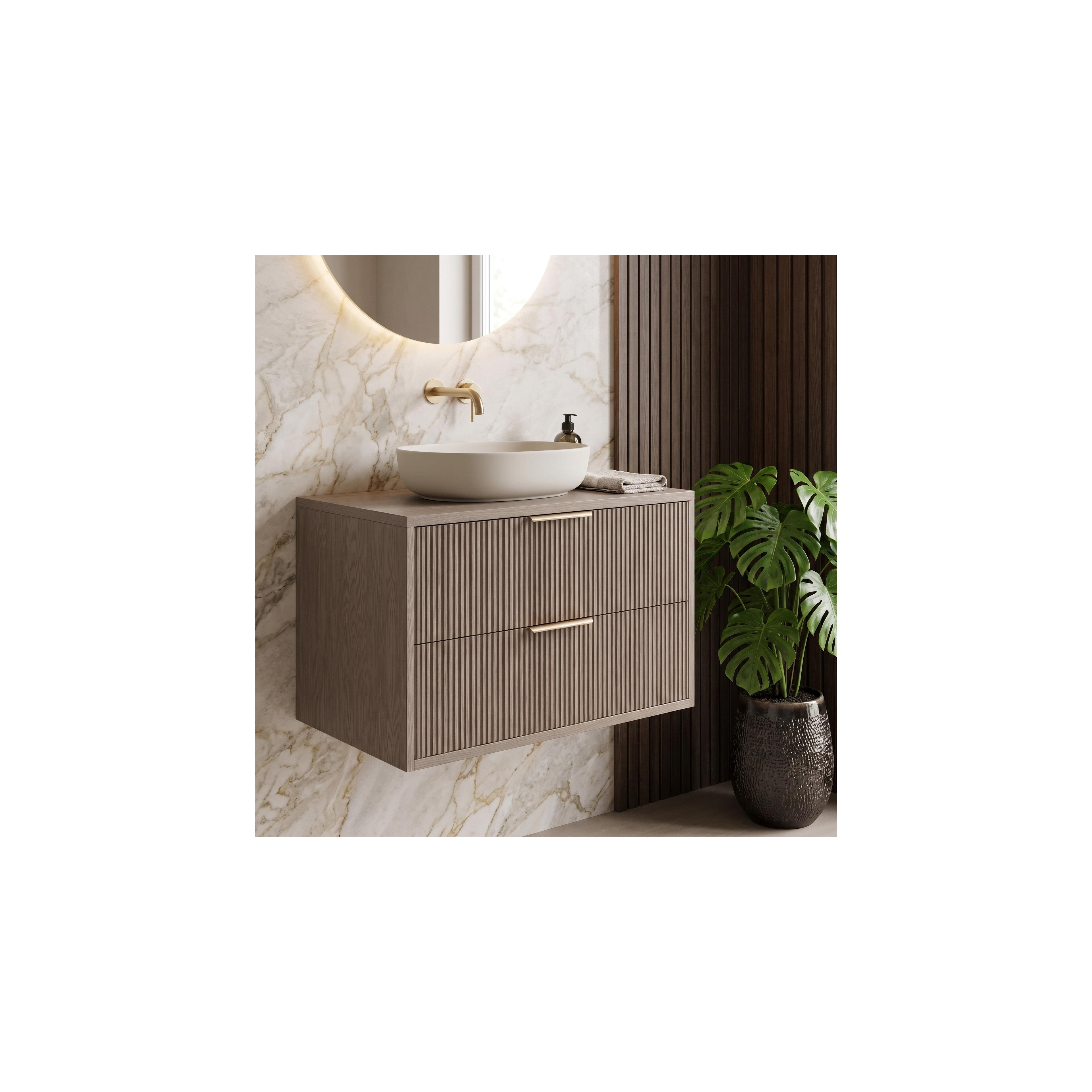 Шкаф за мивка Rea Mono 80cm Grey Oak