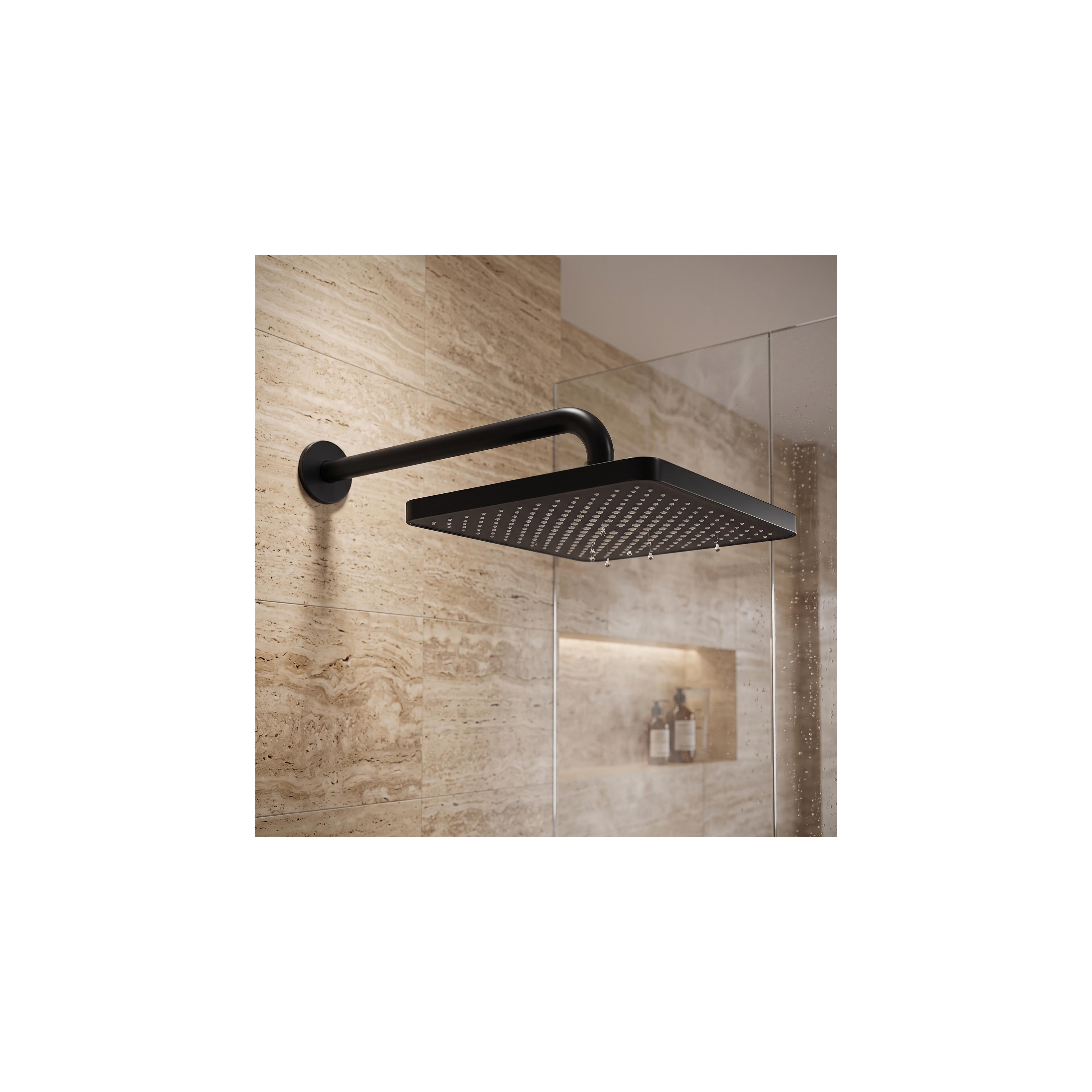 Rectangular shower head REA JS-032 Black