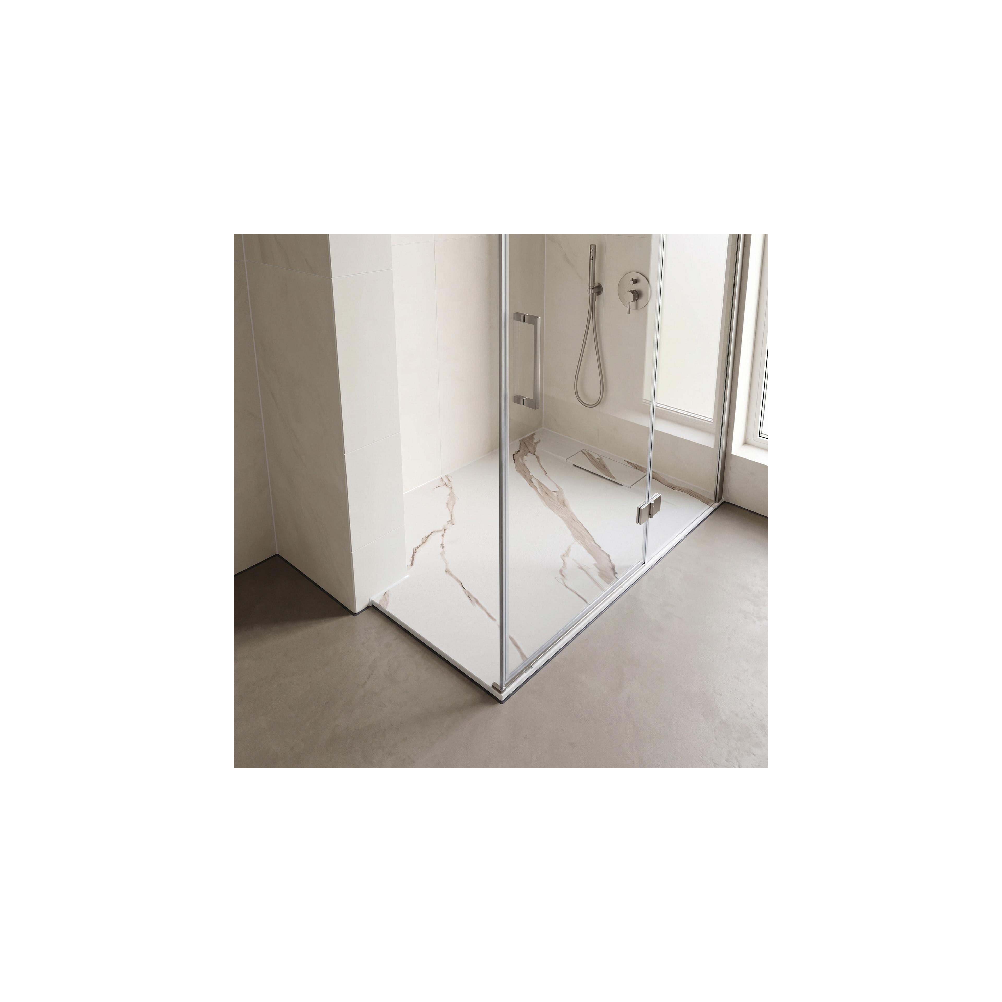 Basalt CARRARA ΛΕΥΚΗ θήκη ντουζιέρας 90x120
