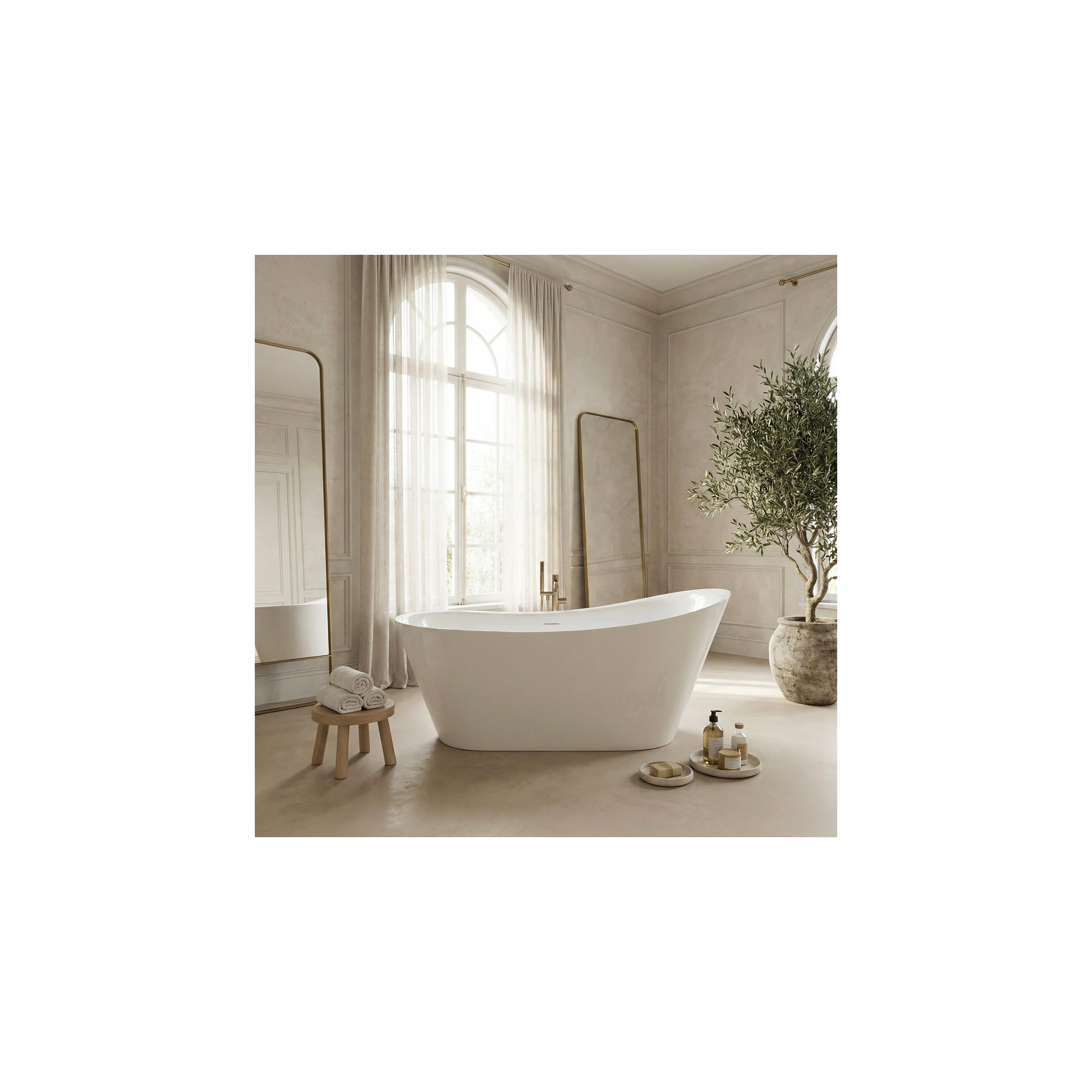 Freistehende Acrylbadewanne Lusso Slim 170