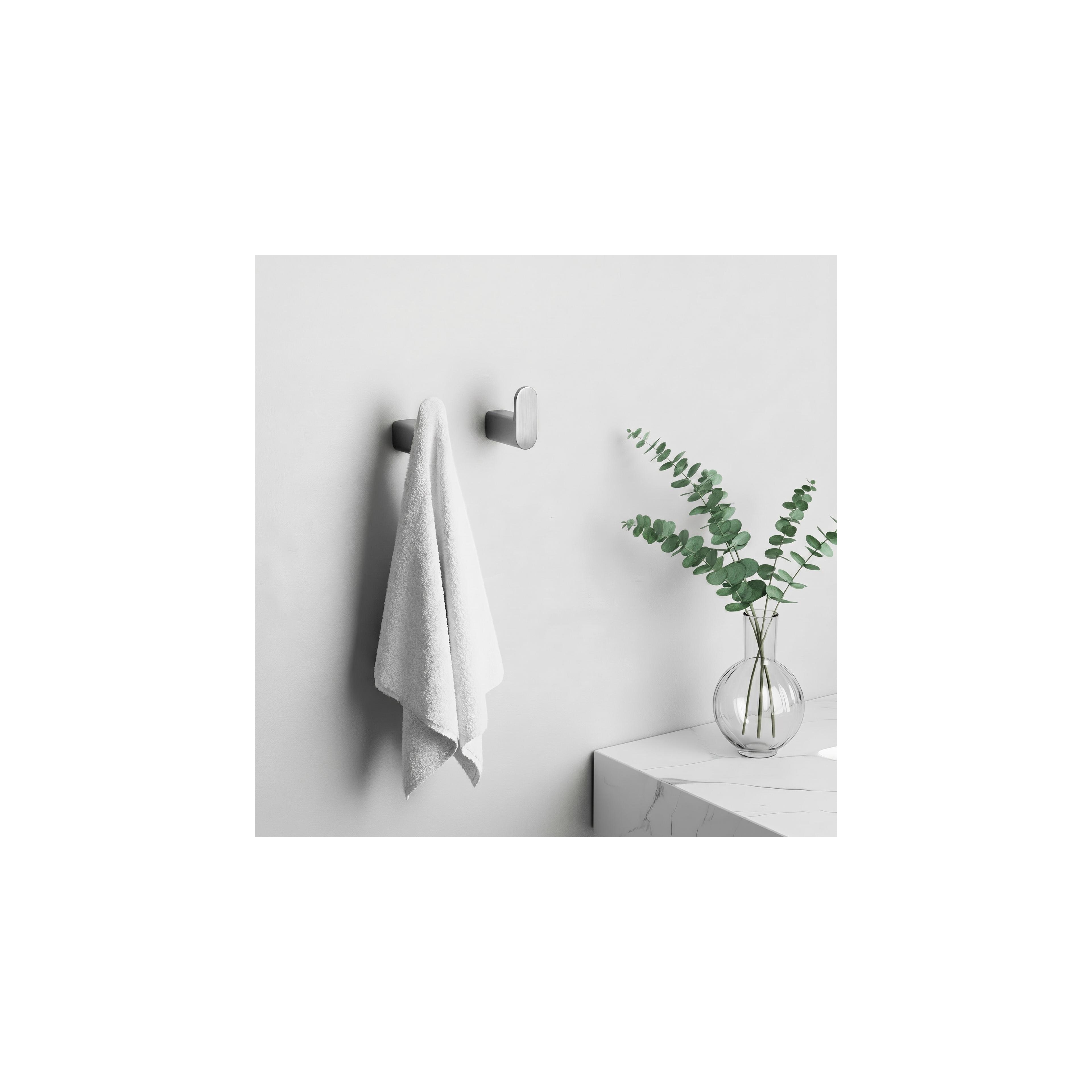 Badezimmer-Accessoire-Set Mati Brush Nickel 4-teilig