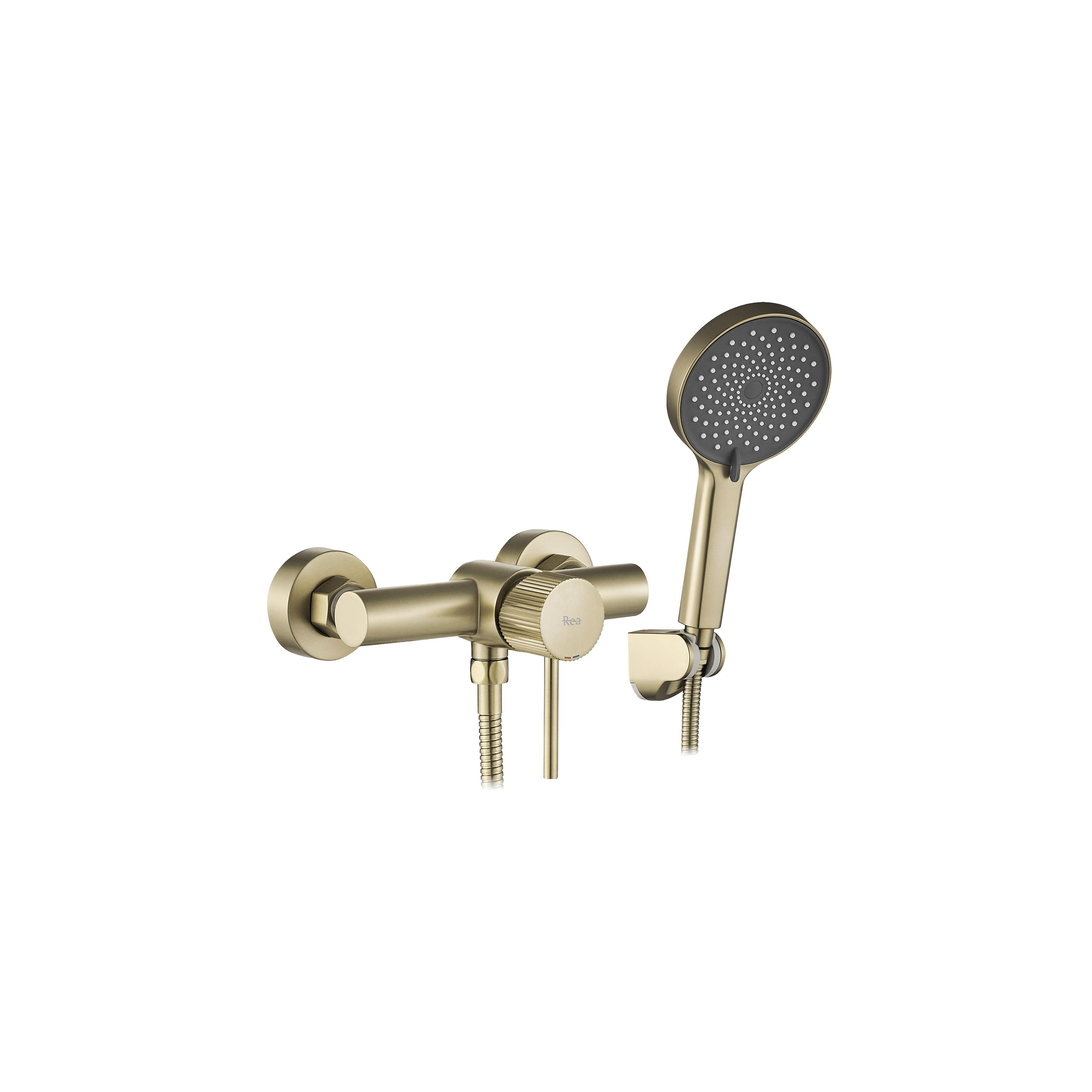 Duscharmatur REA Lungo Stripe BRUSH GOLD