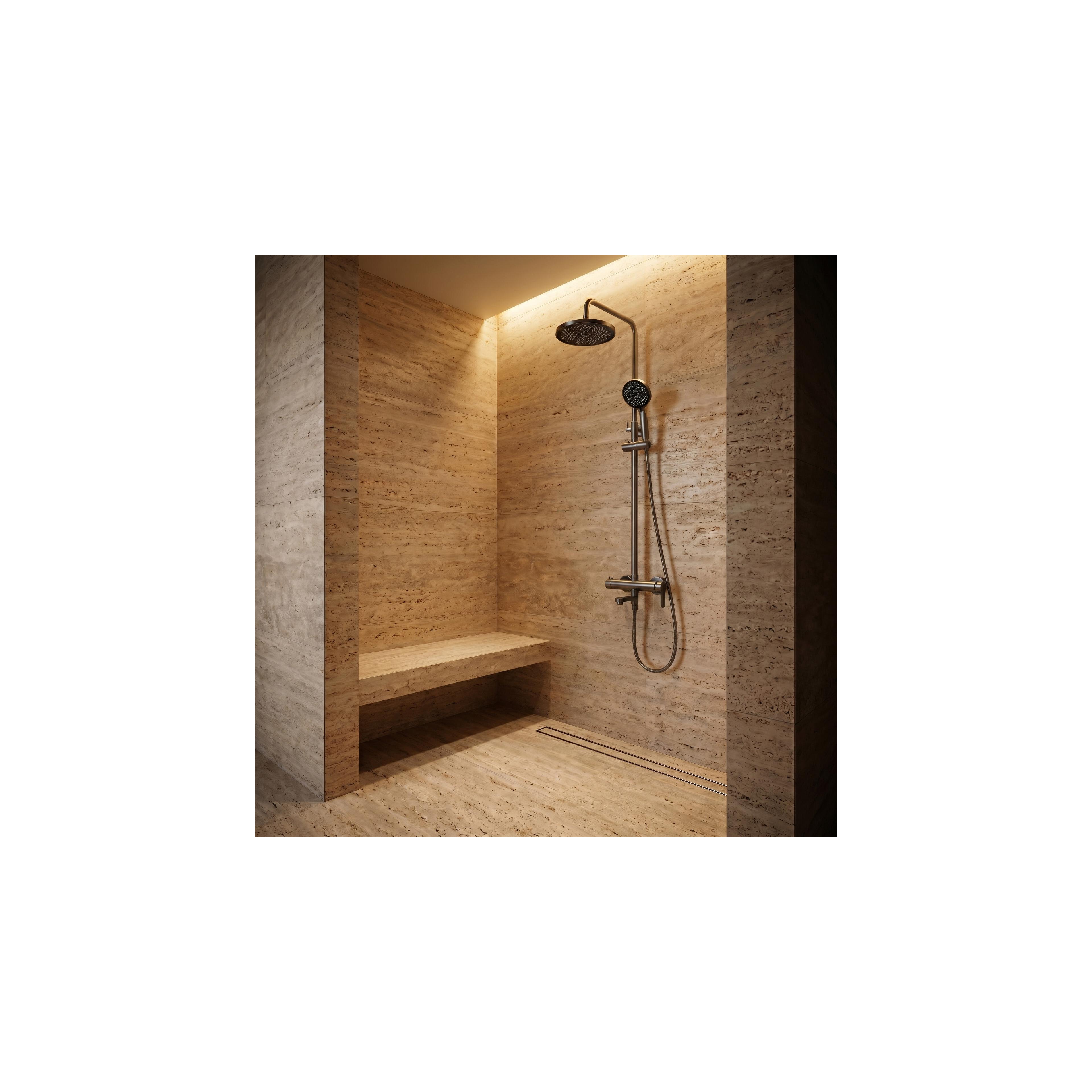 Thermostat Duschset Lungo Diamond Gold