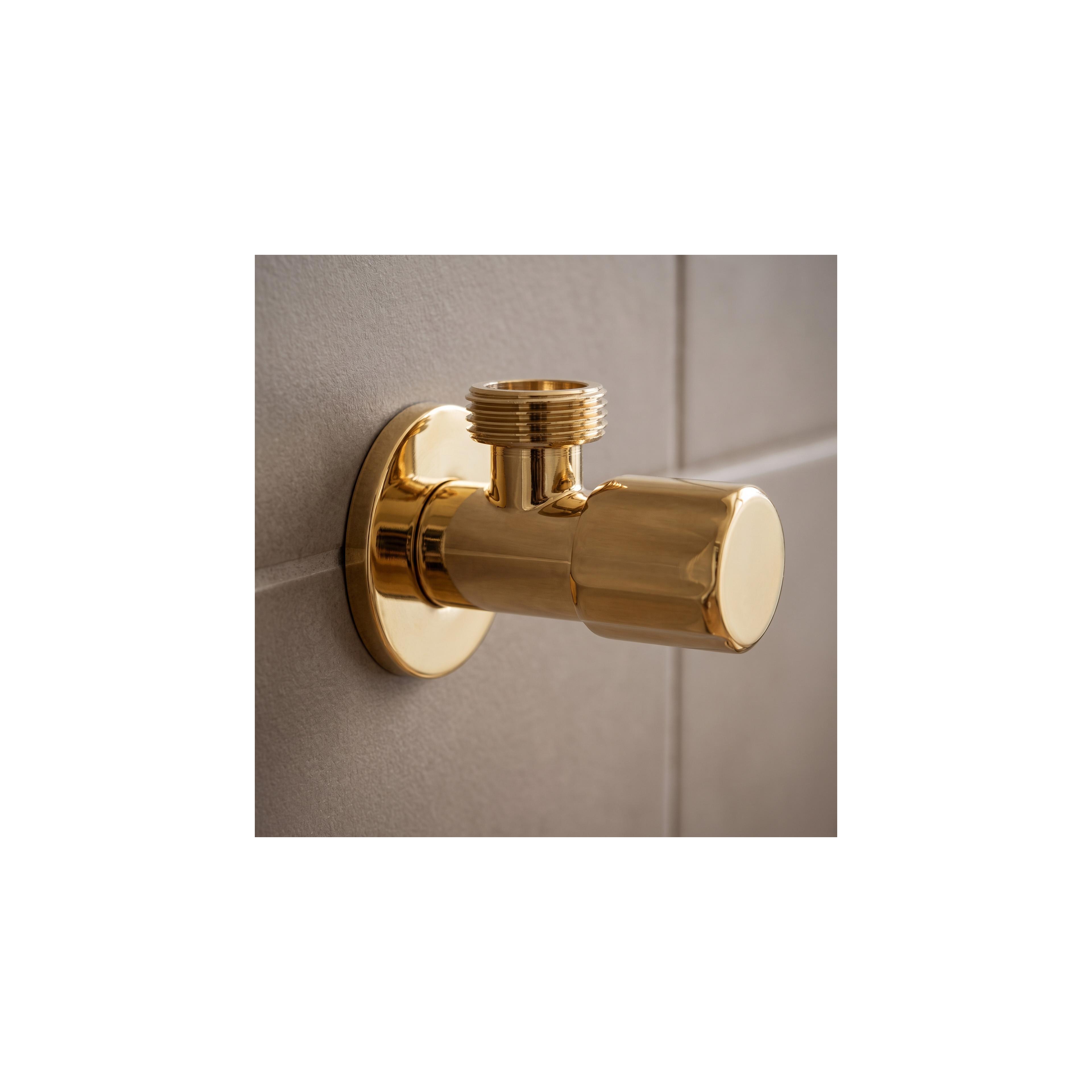 Ъглов вентил 02 1/2" x 3/4" Gold