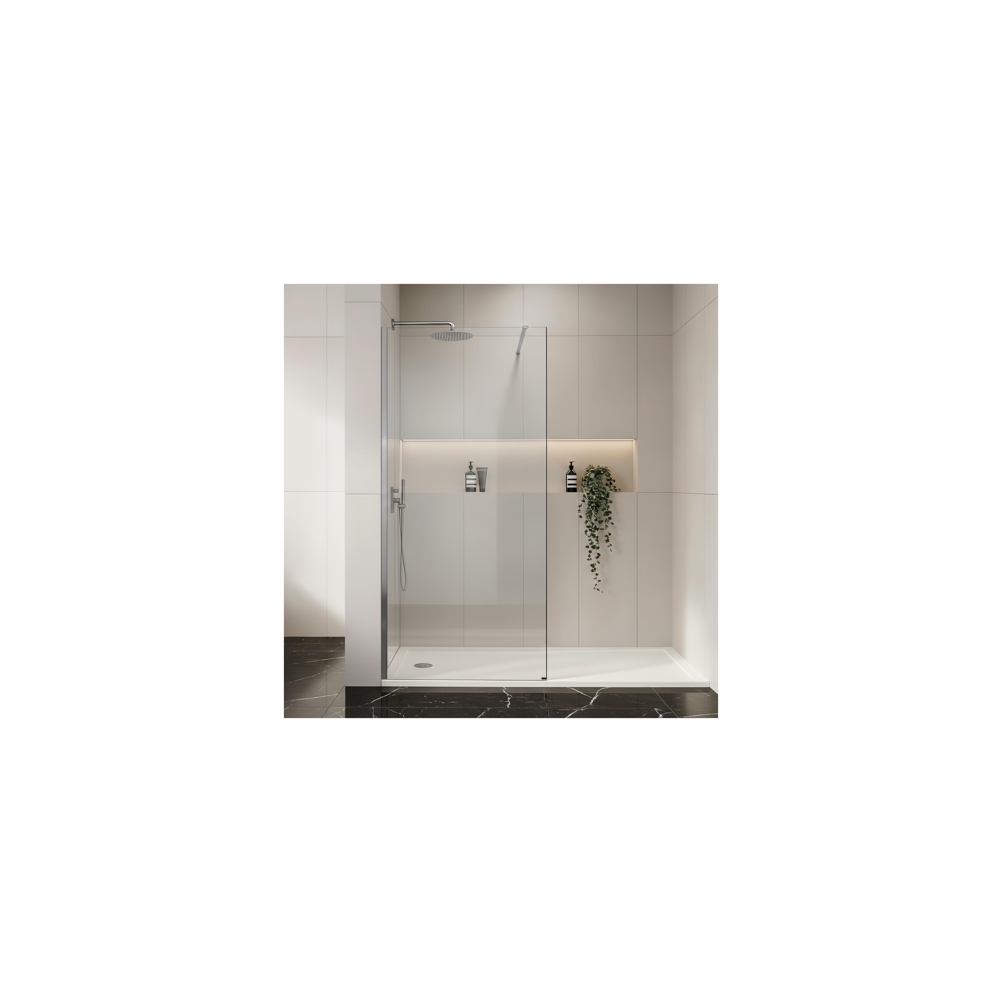 Parete doccia Rea Flexi Transparent / Chrome 80