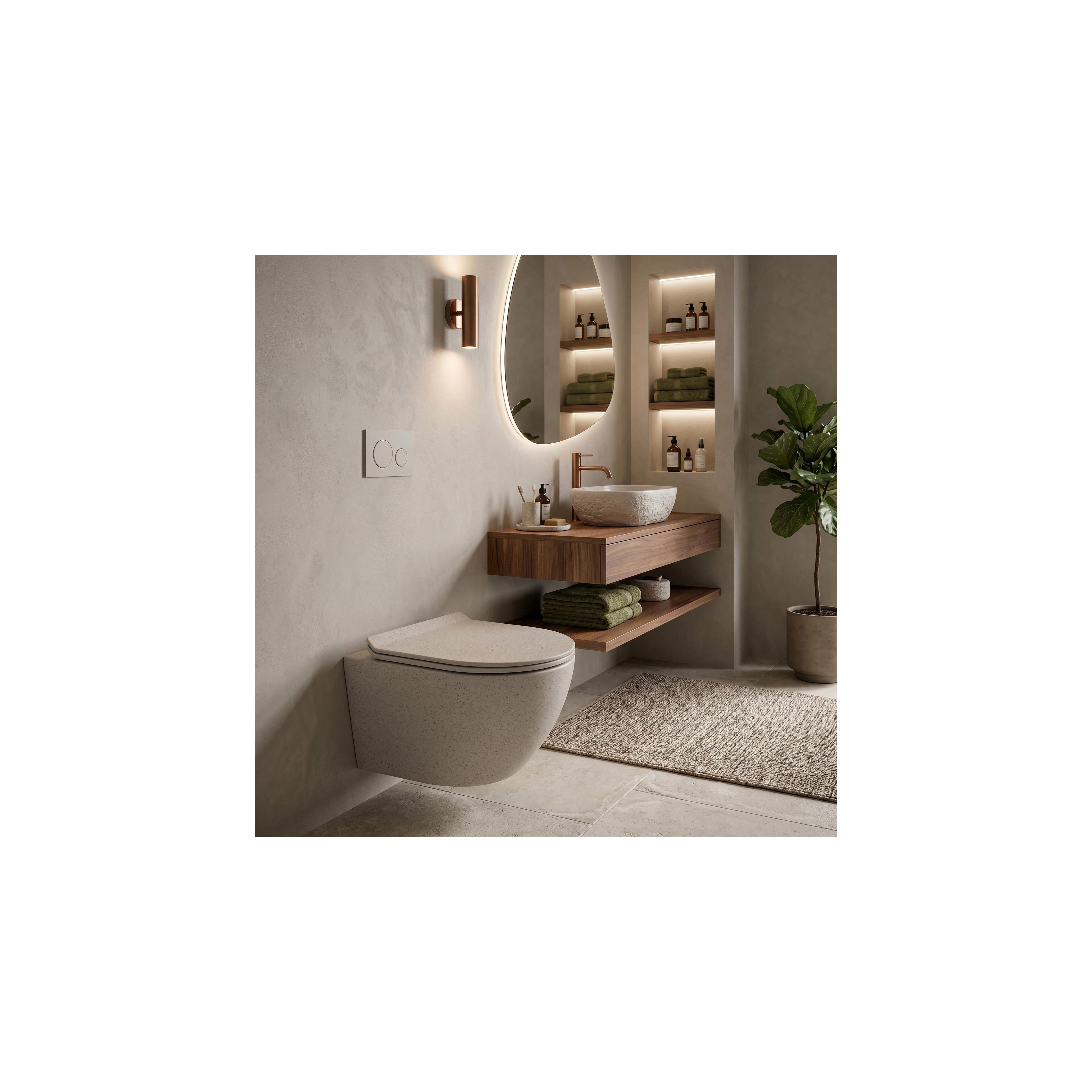Toilet bowl REA Carlo Mini Tornado Greige