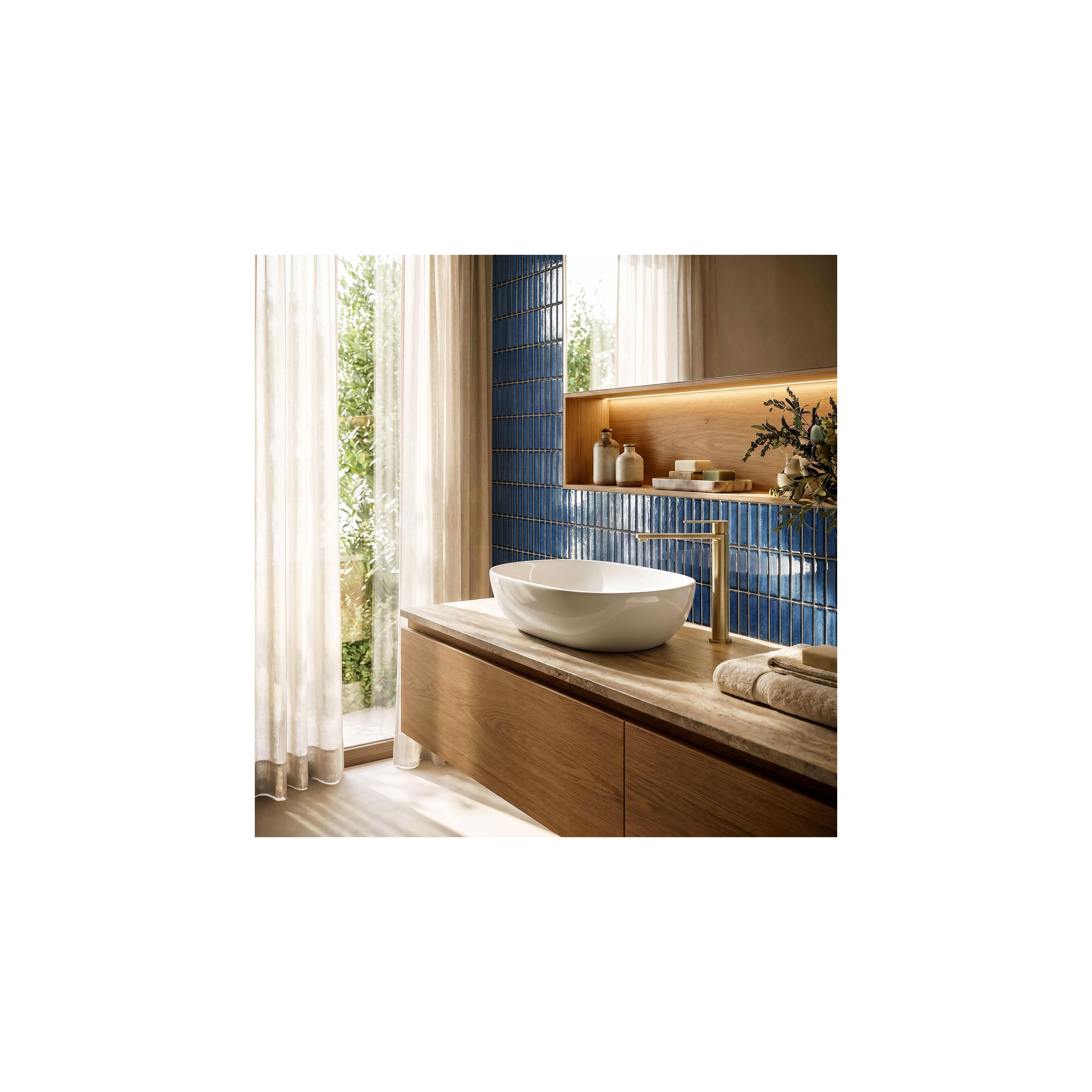 Waschbeckenarmatur Rea Hunter Brush Gold High