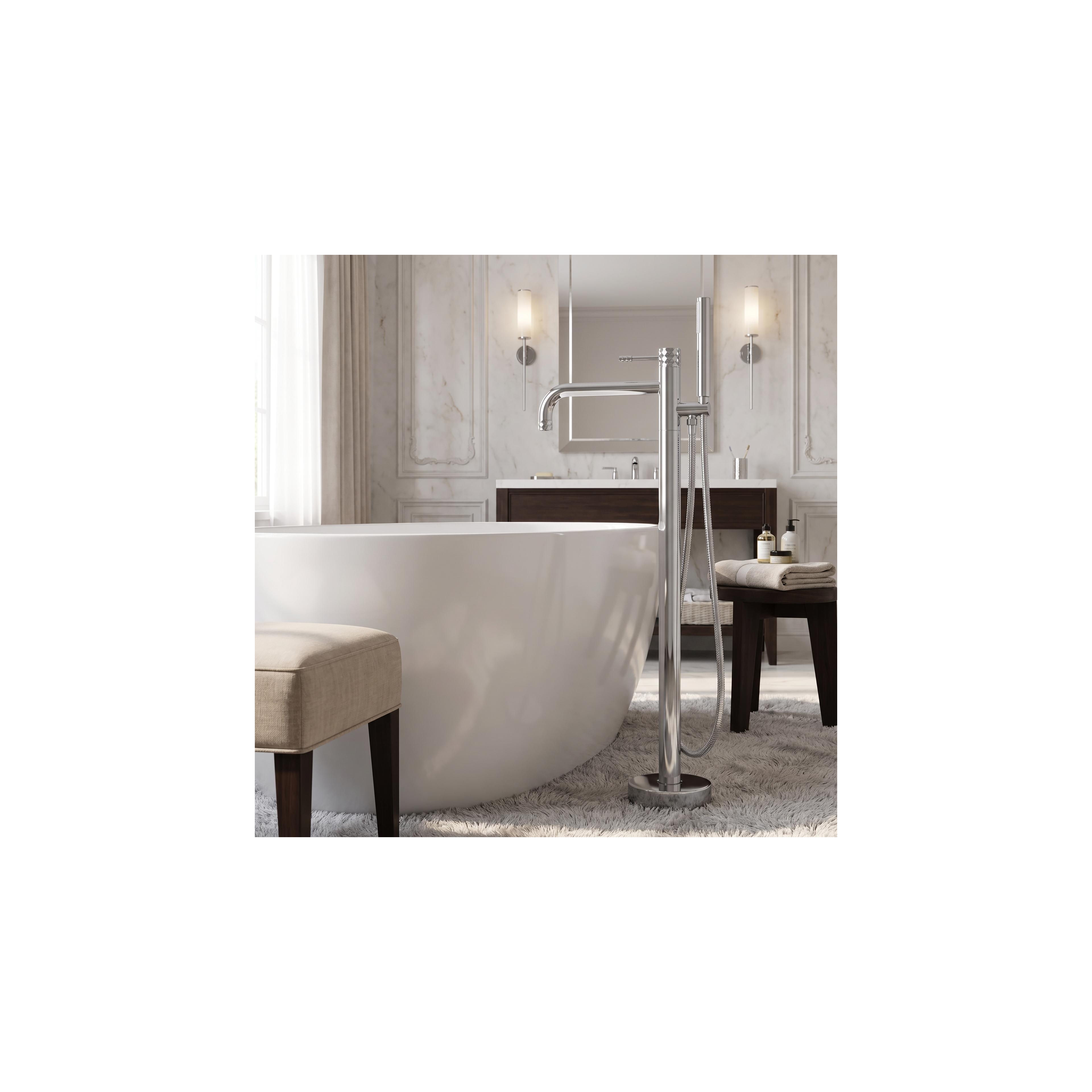 Fristående badkarsblandare Rea Lungo Diamond Chrome