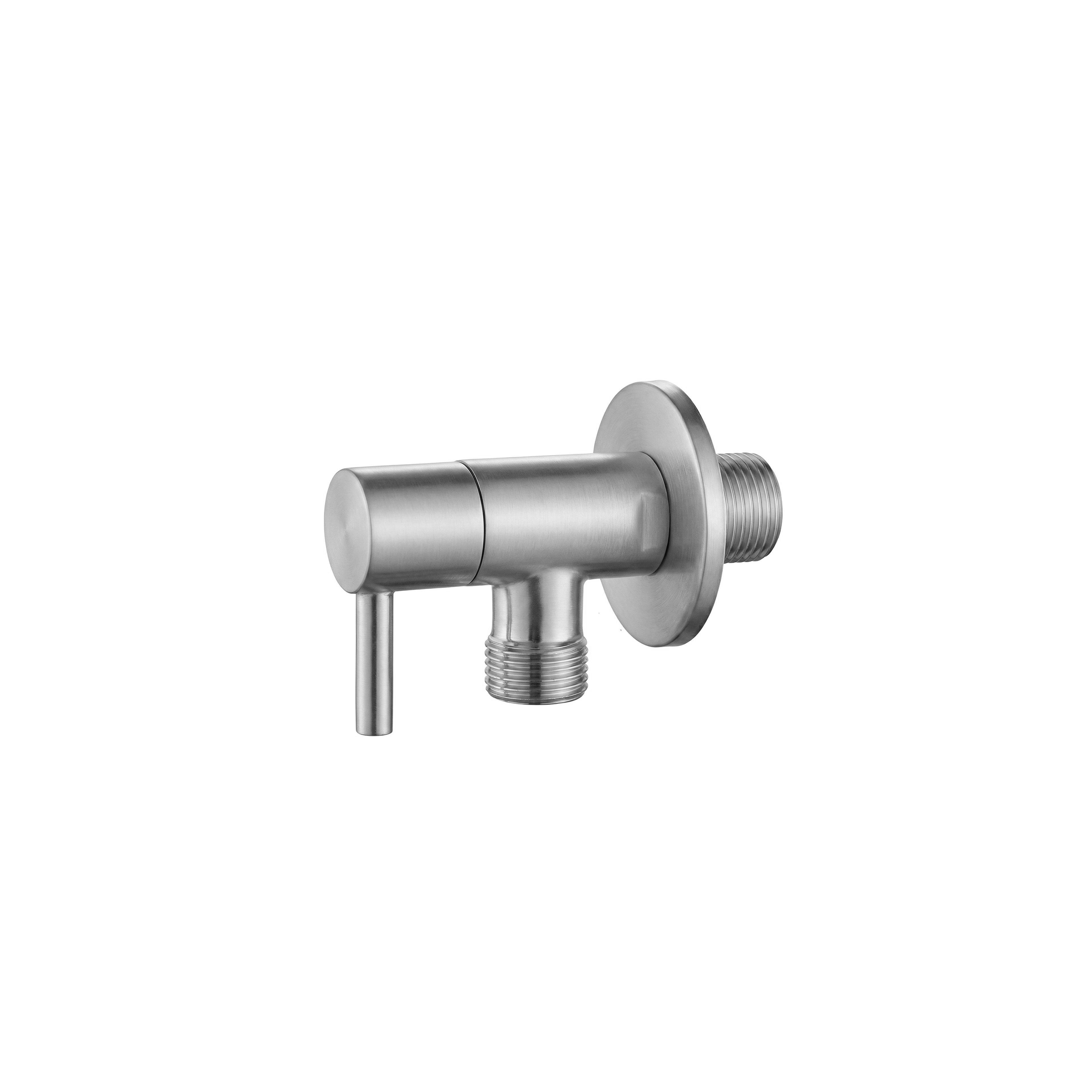 Nurgaventiil 1/2" x 3/8" Brush Nickel