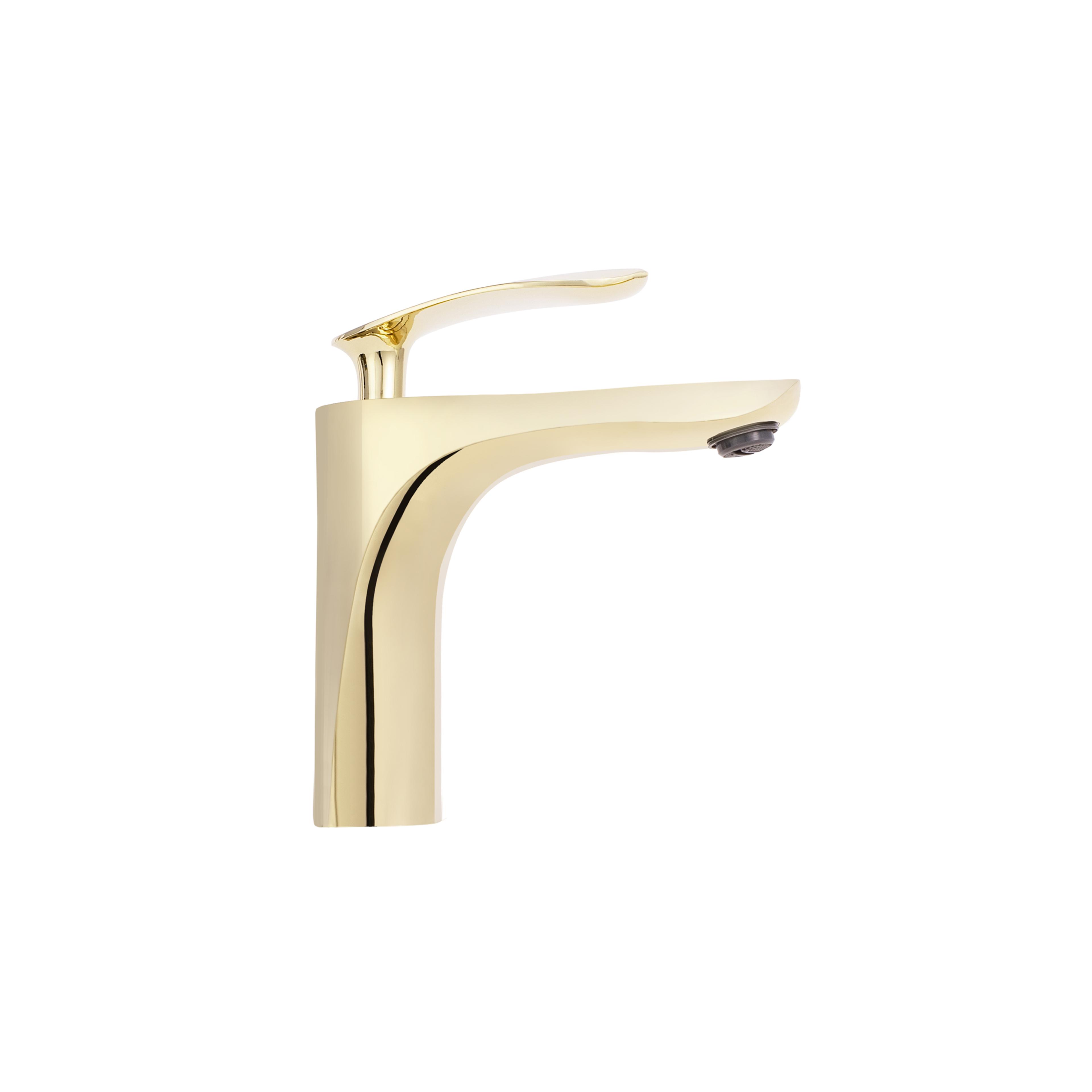 Waschbeckenarmatur Rea Orbit Gold Low