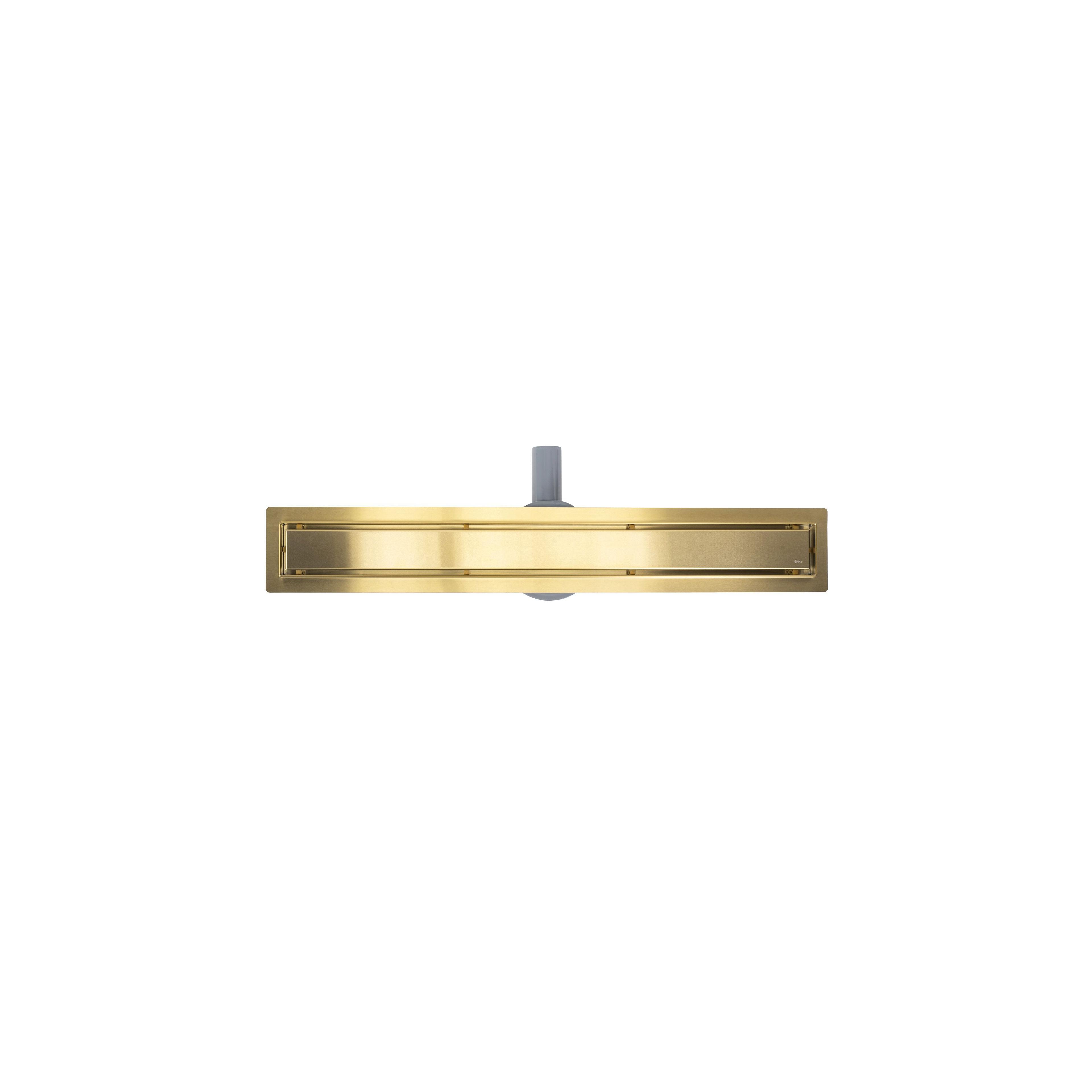 Scarico lineare REA Neox pro Brush Gold 80