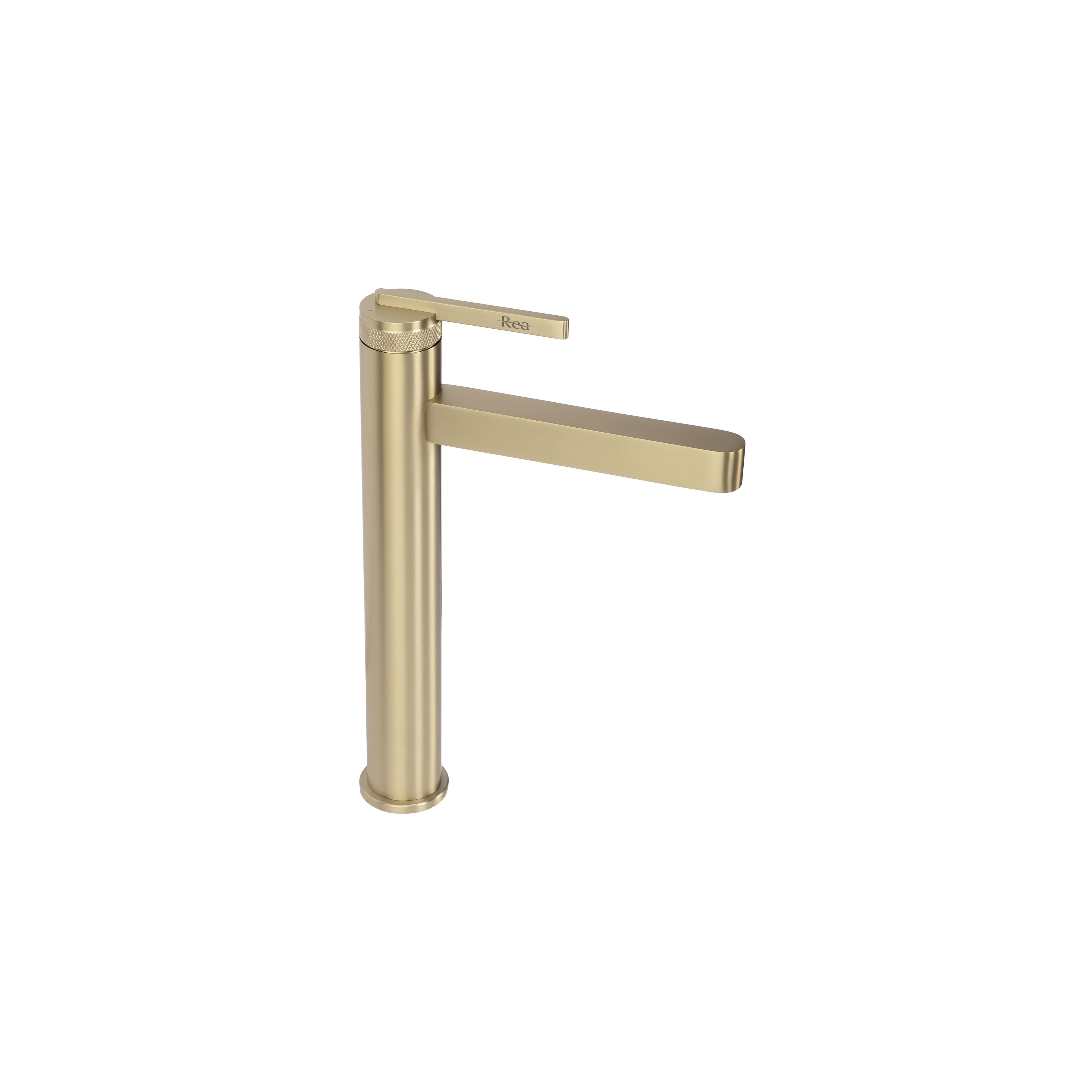 Bathroom faucet Rea Grace Brush Gold High