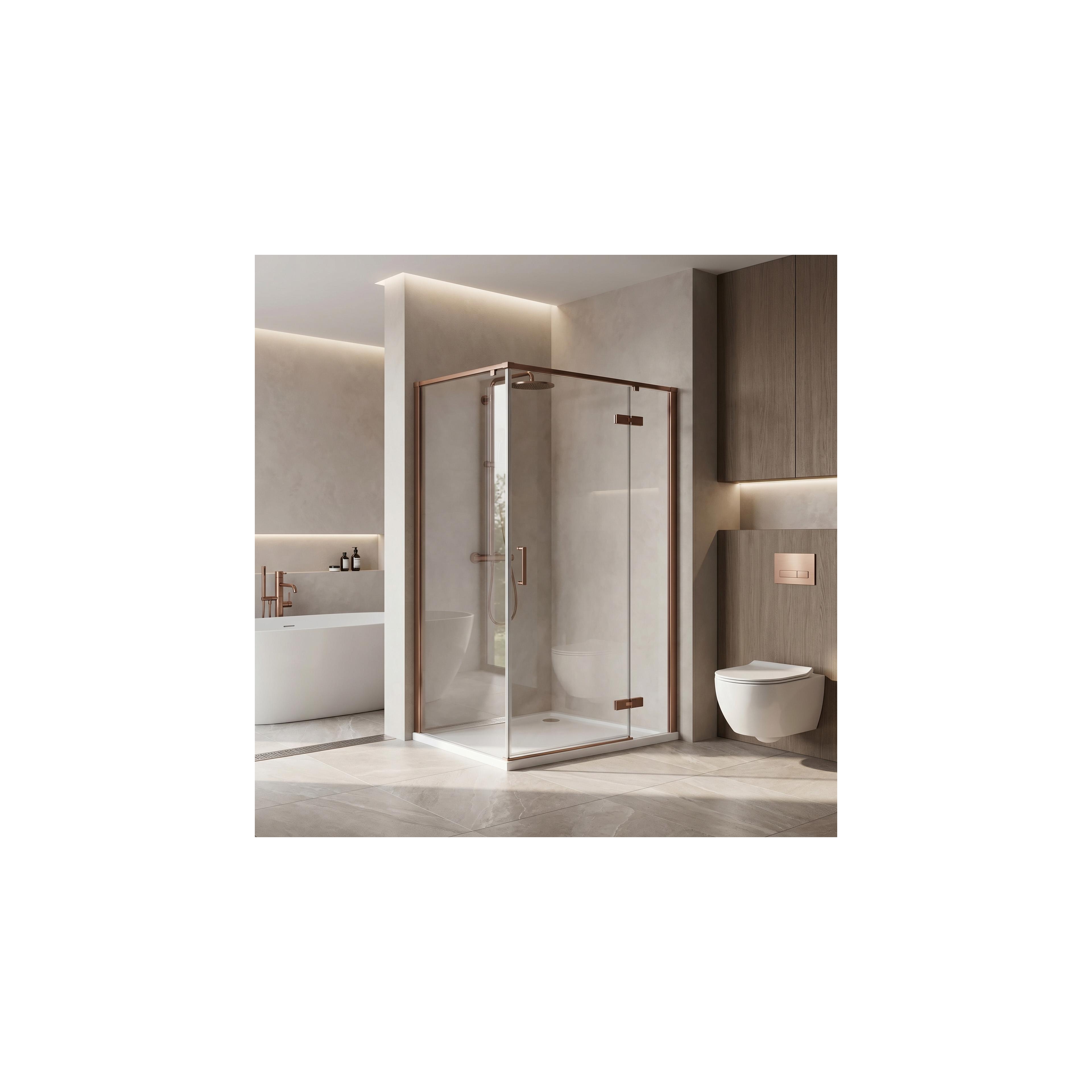 Duschkabine Rea Bruno 120x90 Brush Copper