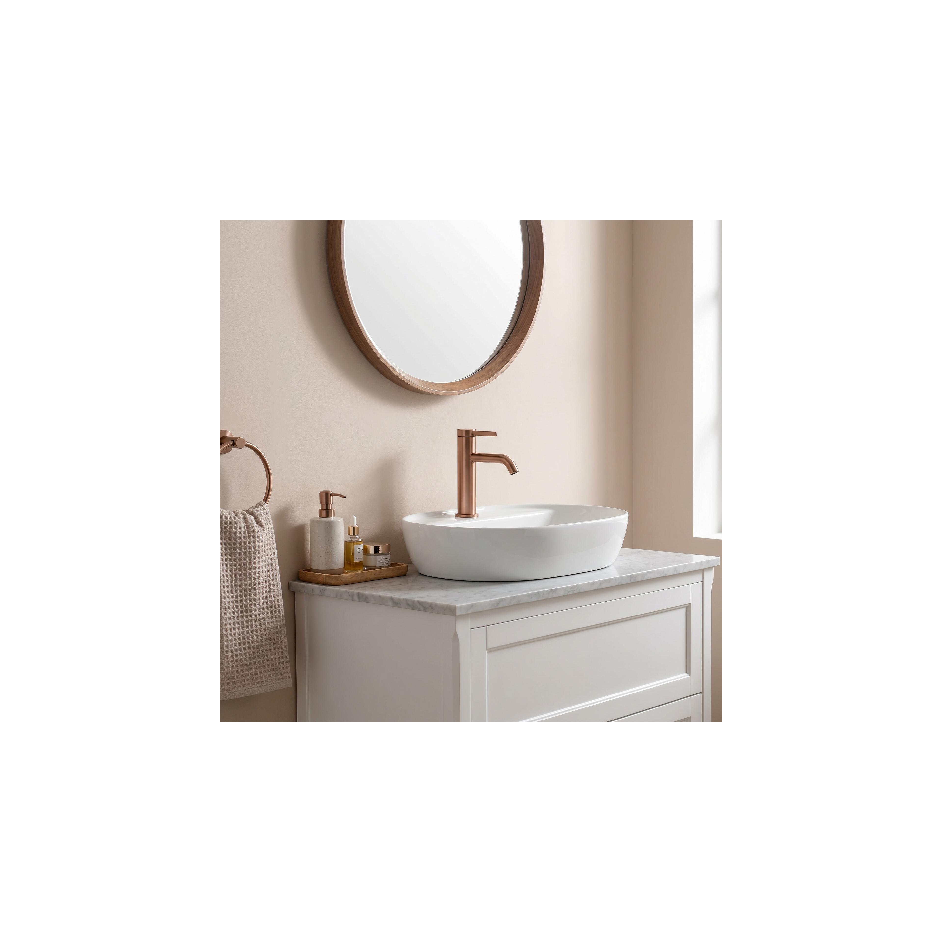 Bathroom faucet Rea Rivo Brush Copper