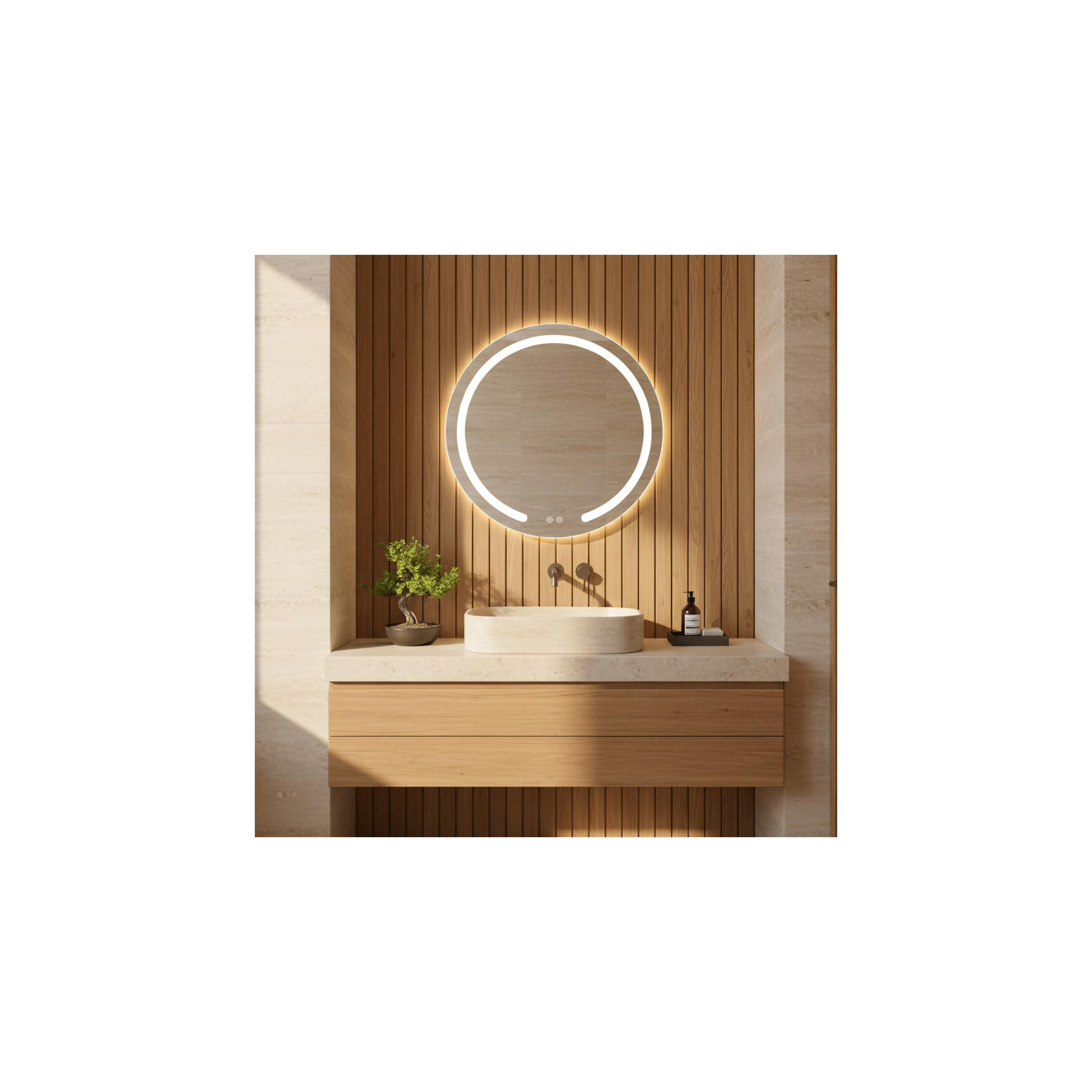 Spiegel LED 60cm Modern