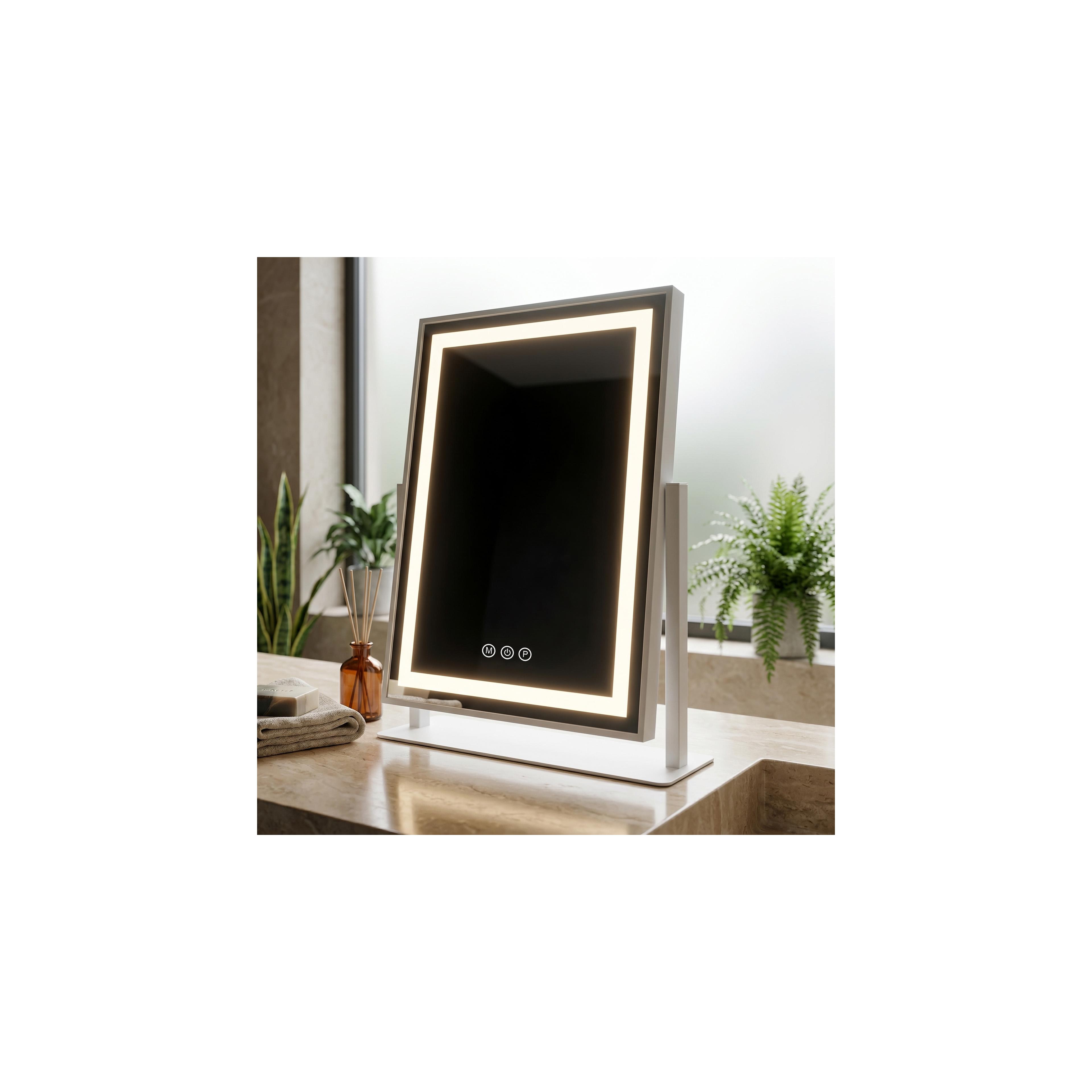 Spiegel LED LUMI White 30x40cm